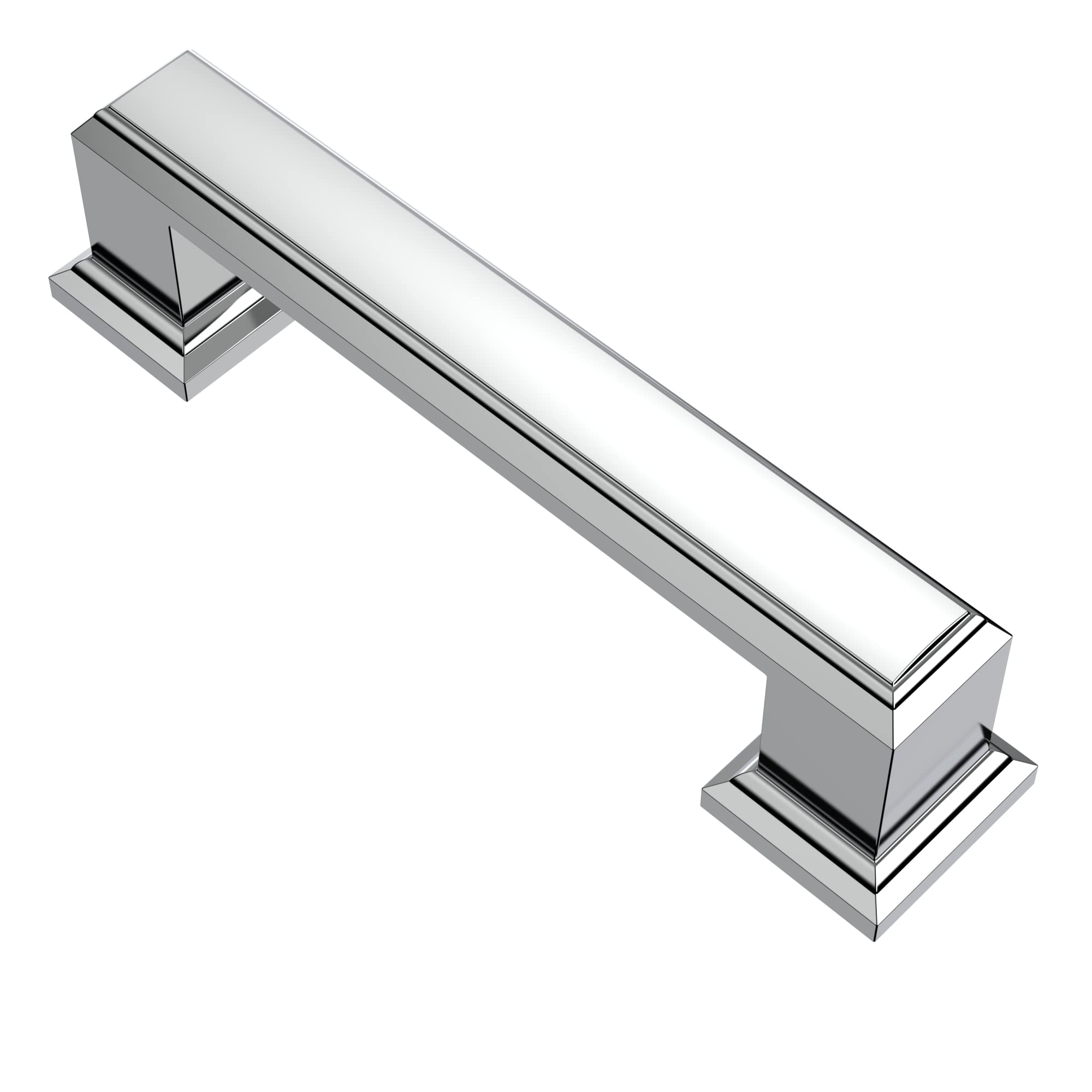 Alzassbg 15 Pack Polished Chrome Cabinet Pulls - 3 Inch (76mm) Hole Center Handles for Kitchen Cabinets & Drawers - Durable Modern Hardware (AL3071CP) - Perfect for Home Renovation & DIY Projects