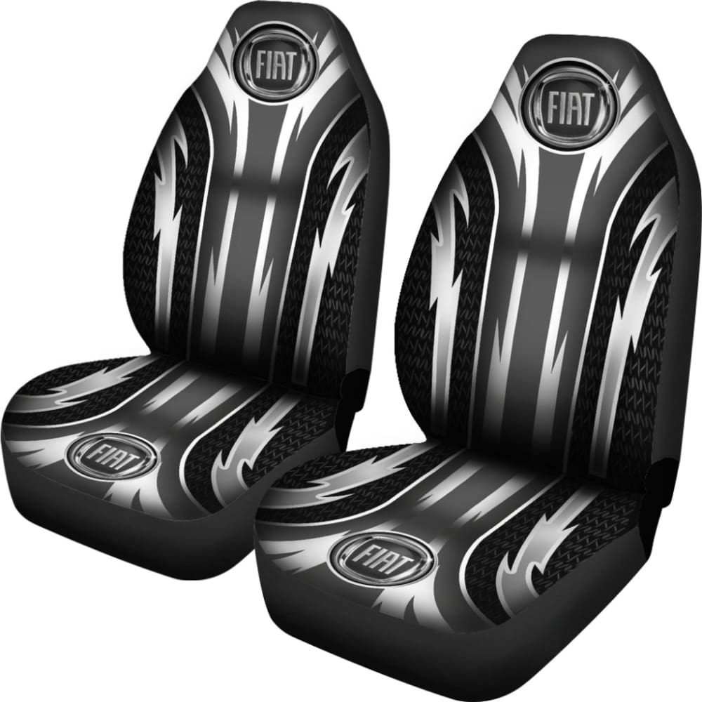 Premium 2-Piece Front Fiat Seat Covers - Grey (Model 144627) | Universal Fit for Fiat Cars | Perfect for Daily Commute, Road Trips & Car Protection