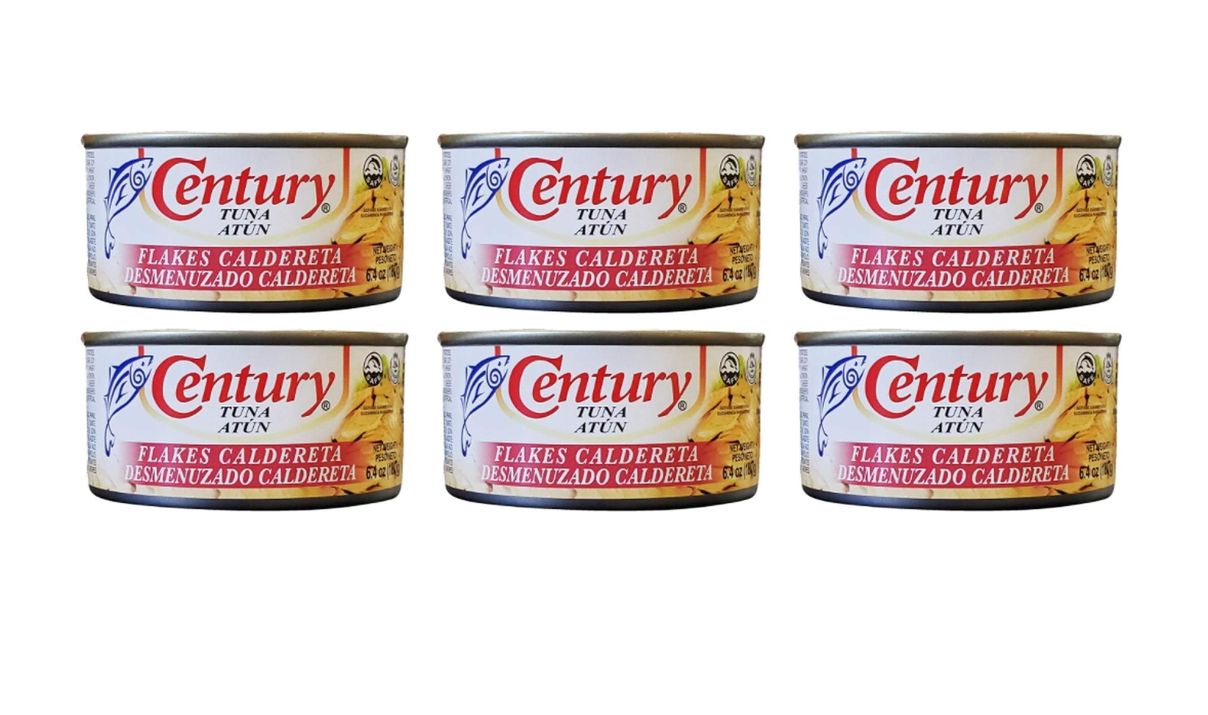 Century Tuna Flakes in Caldereta Sauce - 6 Pack Canned Tuna | High Protein, Ready-to-Eat | Perfect for Sandwiches, Pasta & Filipino Recipes