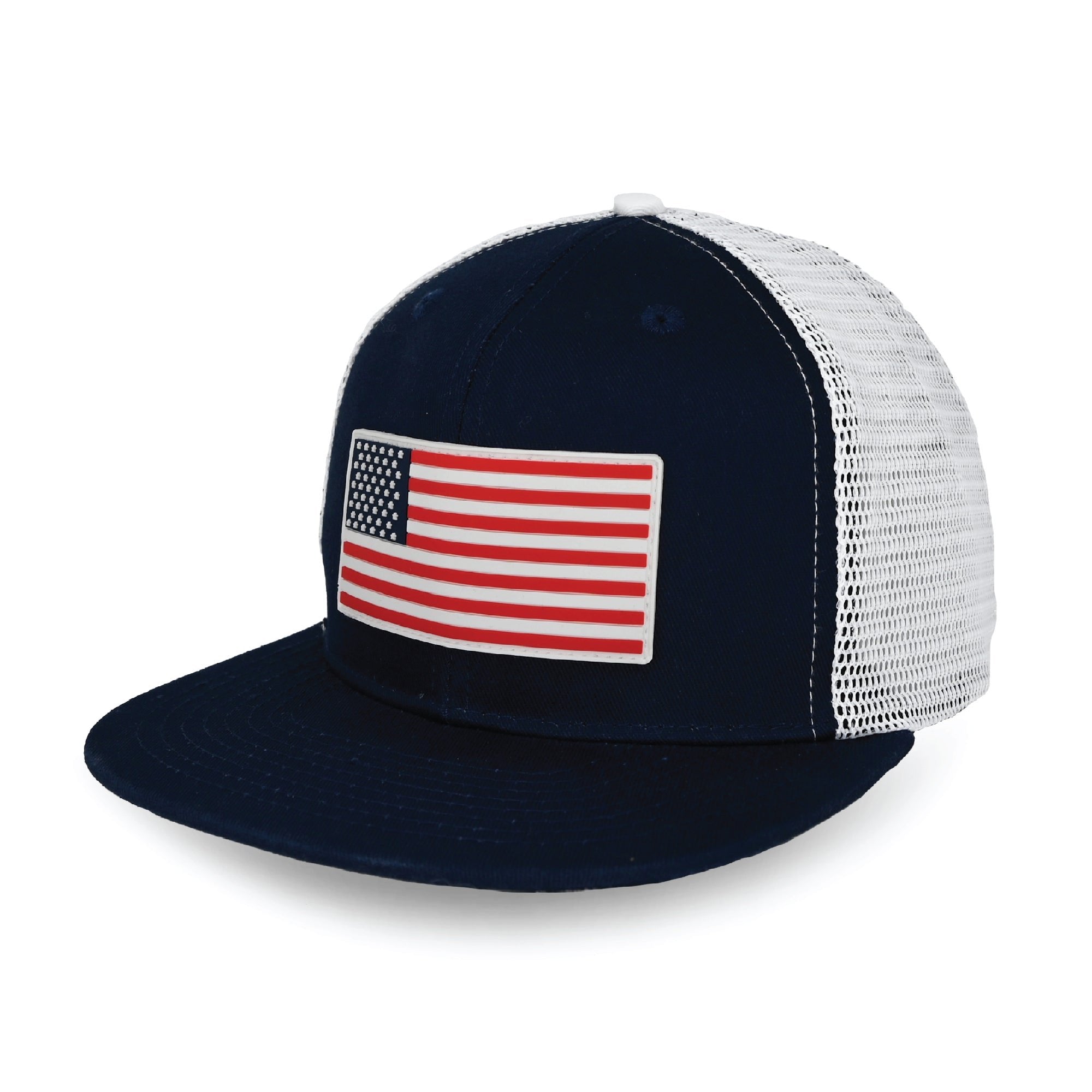 American Flag Trucker Hat - Patriotic Mesh Back Baseball Cap for Men & Women - Perfect for 4th of July, BBQ, Outdoor Events & Sports