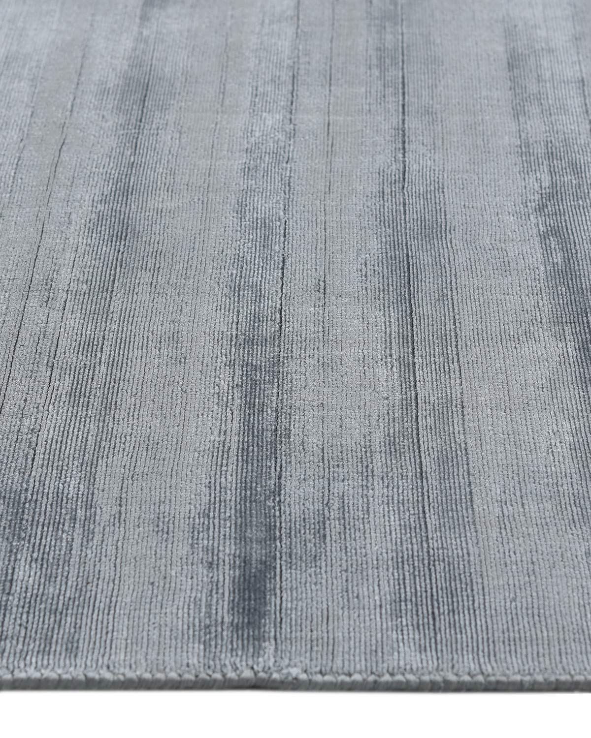 Solo Rugs Milo Contemporary Solid Hand Loomed Area Rug 9x12 Feet - Steel Gray Modern Minimalist Living Room Rug for Bedroom, Office & Home Decor
