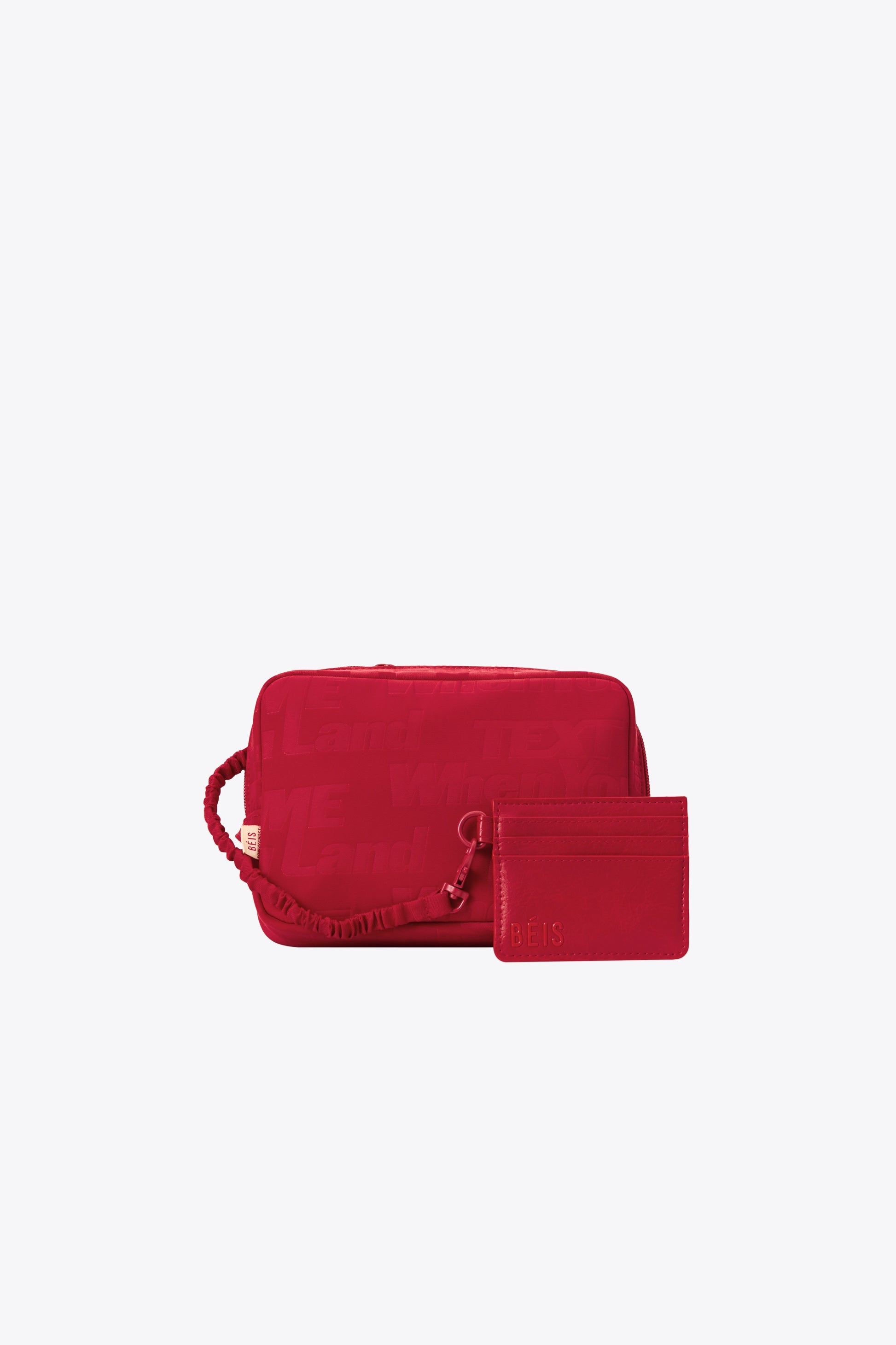 Trendy Text Me Red Belt Bag - Stylish Crossbody Fanny Pack for Women & Men - Perfect for Travel, Running, Concerts & Everyday Use