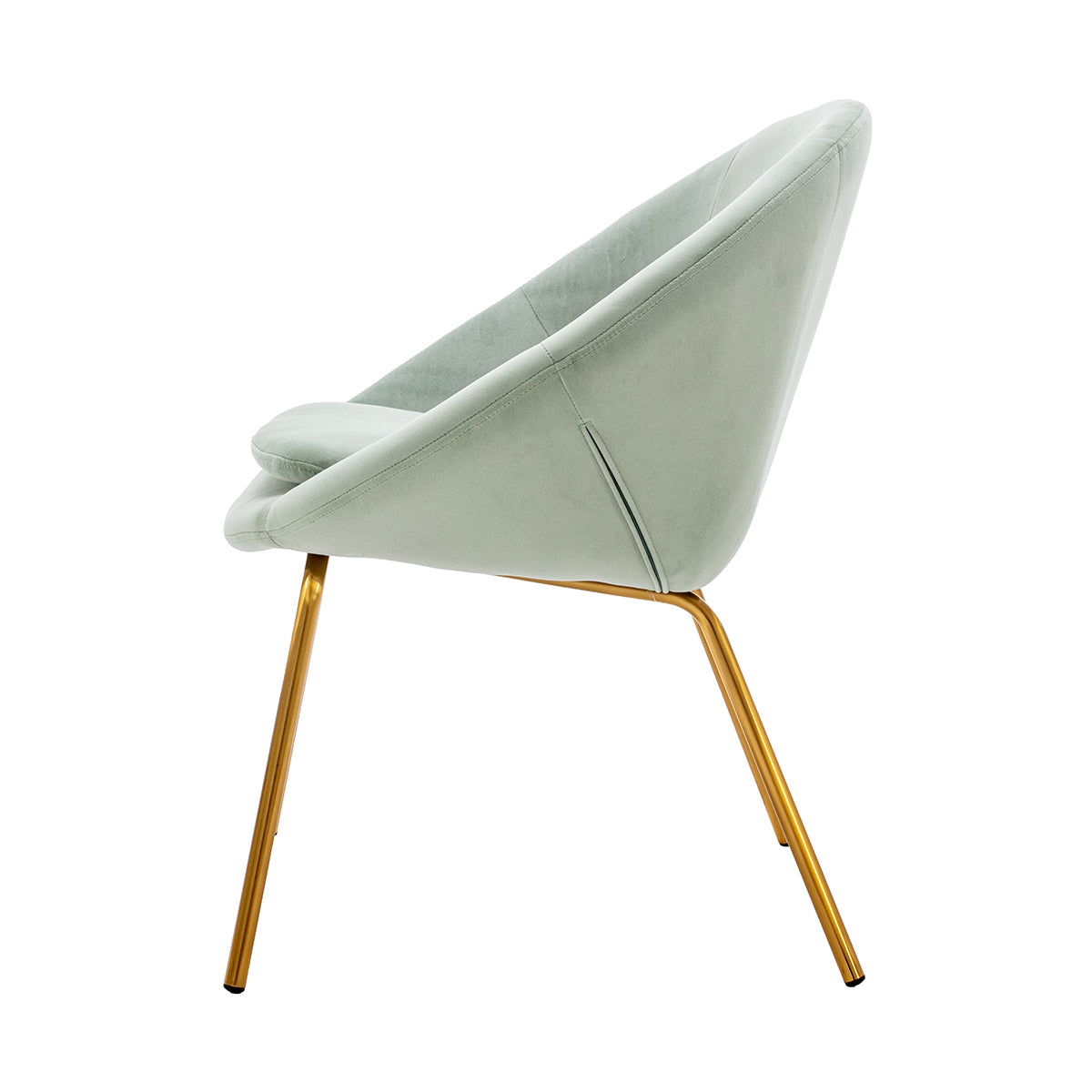 Luxury Halo Velvet Lounge Chair - Modern Velvet Upholstered Accent Chair for Living Room, Bedroom & Office - Soft & Comfortable Reading Chair with Sturdy Metal Legs - Perfect for Relaxing, Reading & Decor