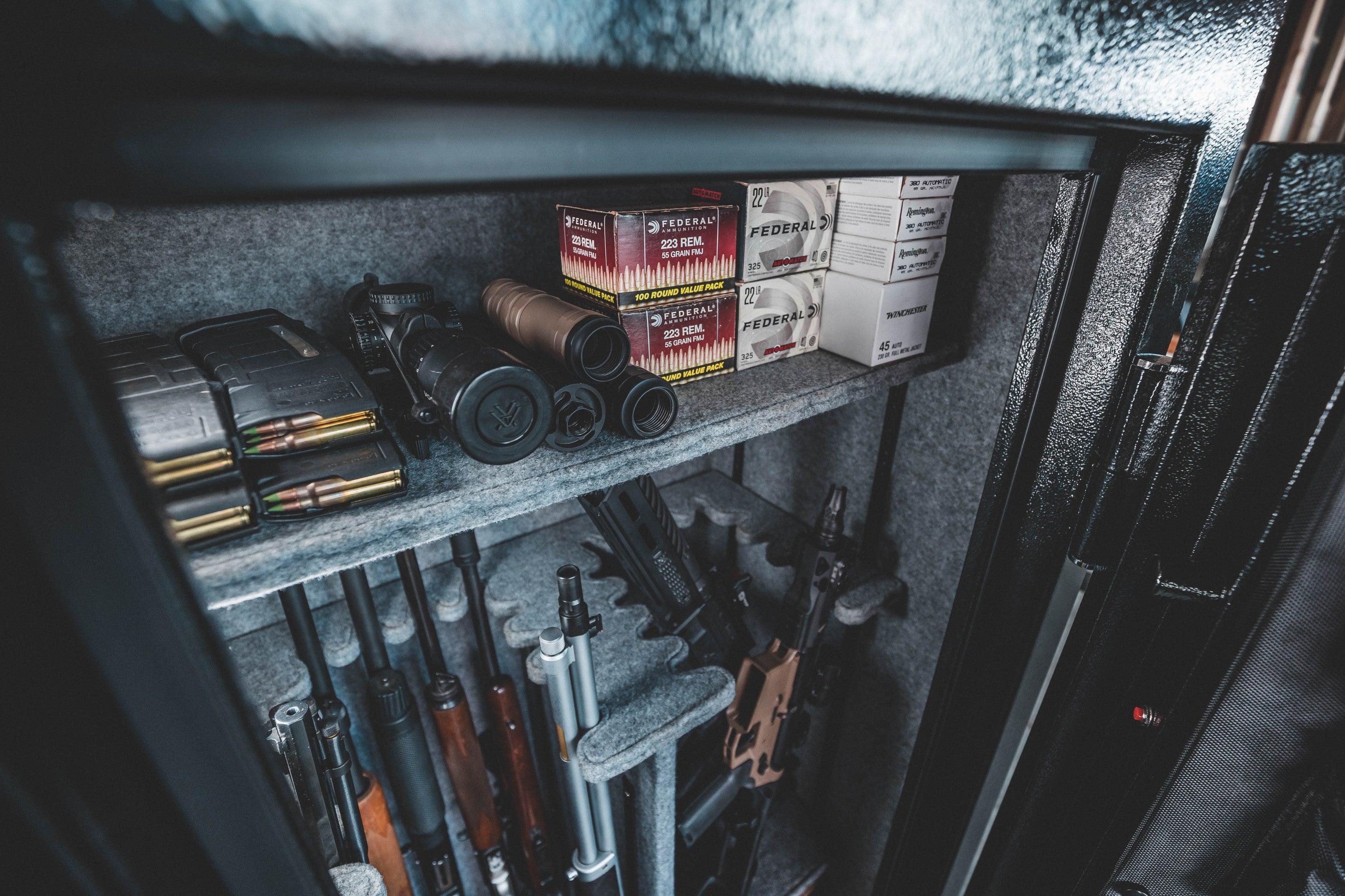 24 Gun Safe - Heavy Duty Fireproof & Waterproof Rifle Cabinet for Secure Gun Storage - Perfect for Home, Office & Hunting Safety