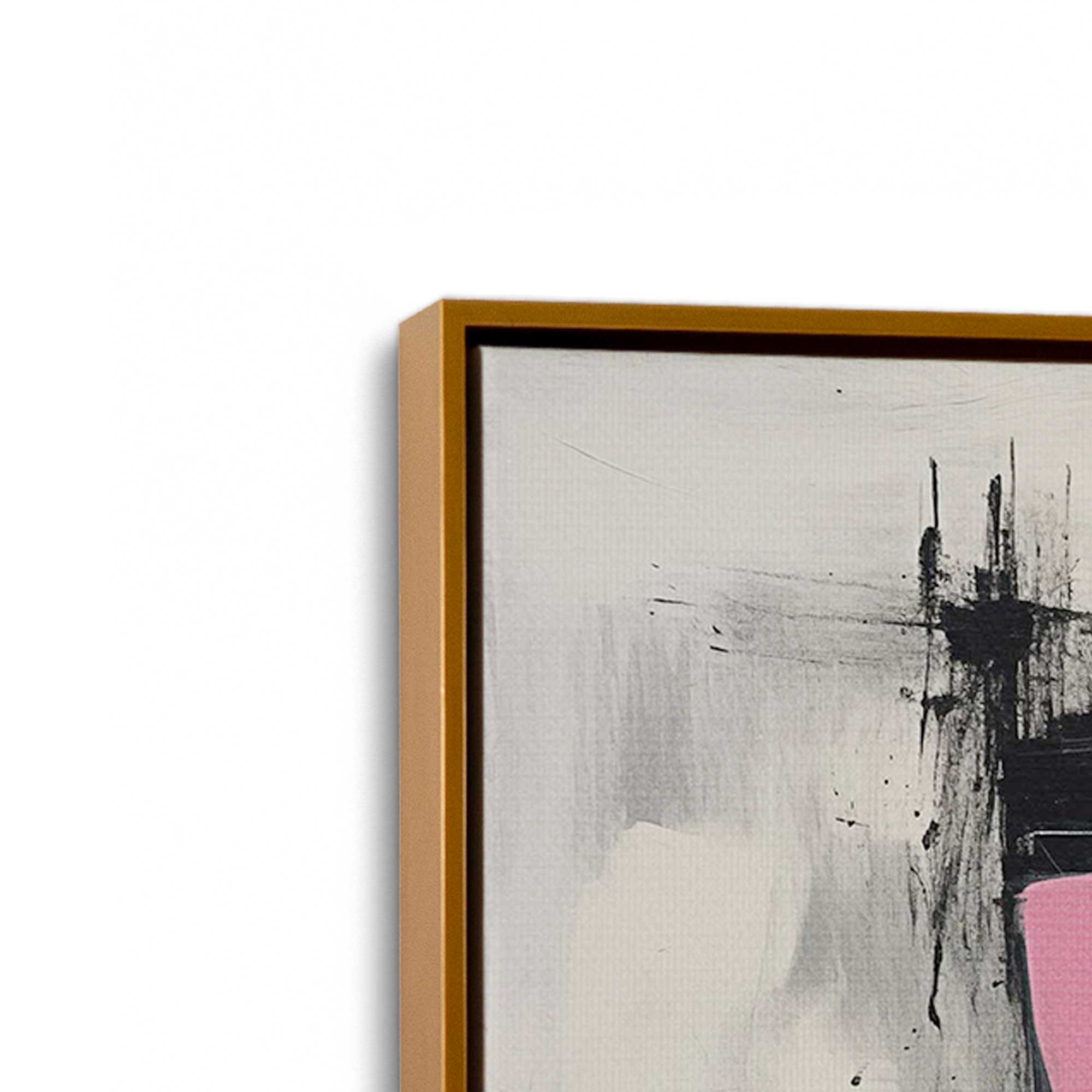 Graphite Pink Fusion Set of 2 Canvas Prints - Modern Wall Art for Living Room, Bedroom & Office Decor