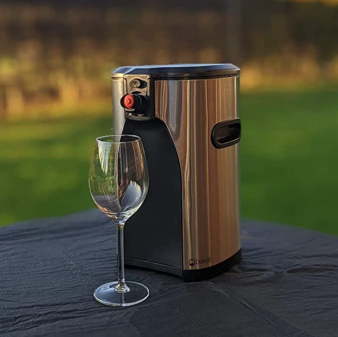 Stainless Steel Boxxle Box Wine Dispenser - 3 Liter Capacity for Home, Parties & Outdoor Events | Premium Wine Preservation System