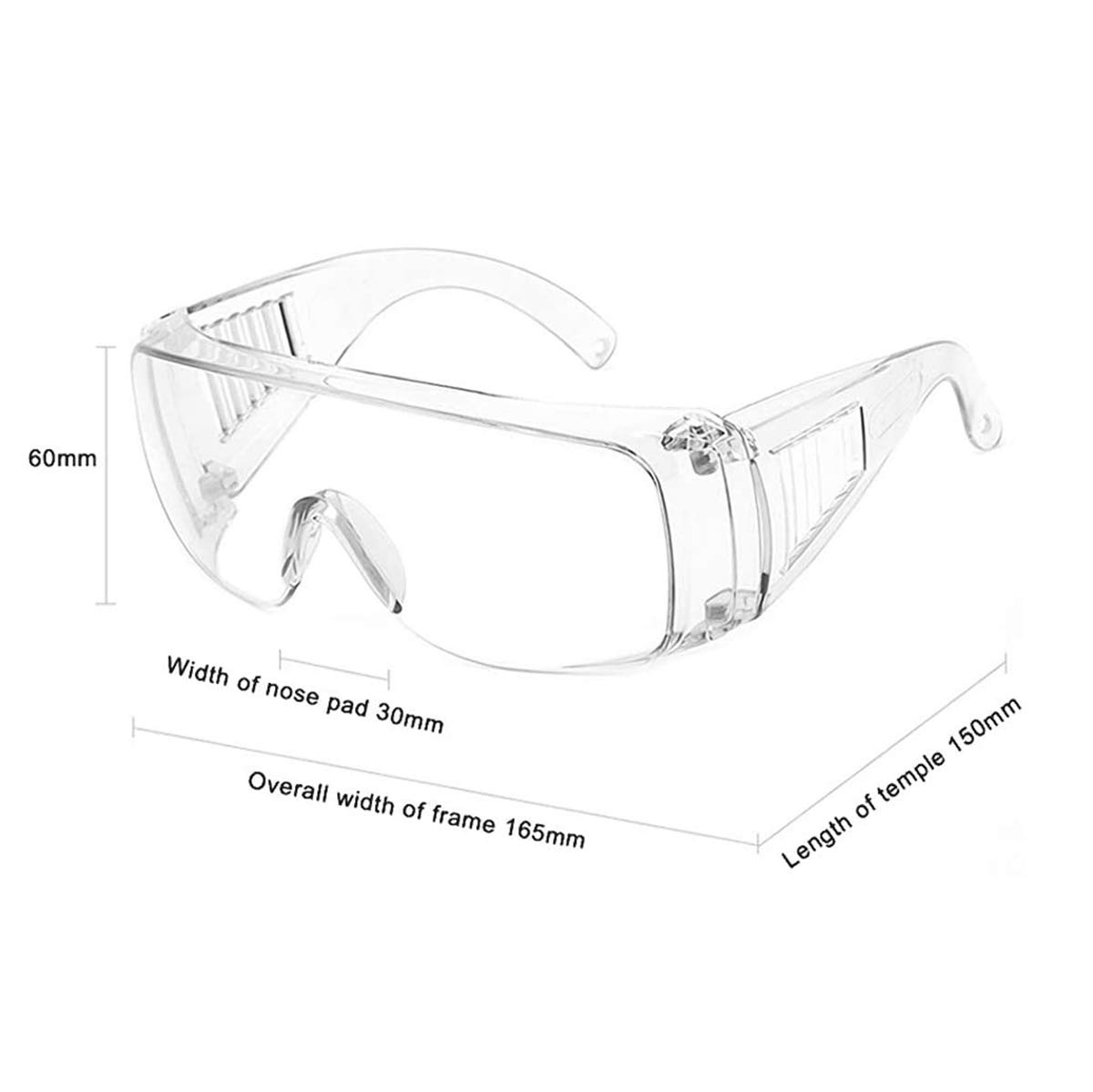 FreeMascot Anti-Fog & Splash Proof Safety Glasses - Clear Lens Protective Eyewear for Construction, Lab Work, Woodworking & DIY Projects - OSHA Approved Eye Protection for Men & Women