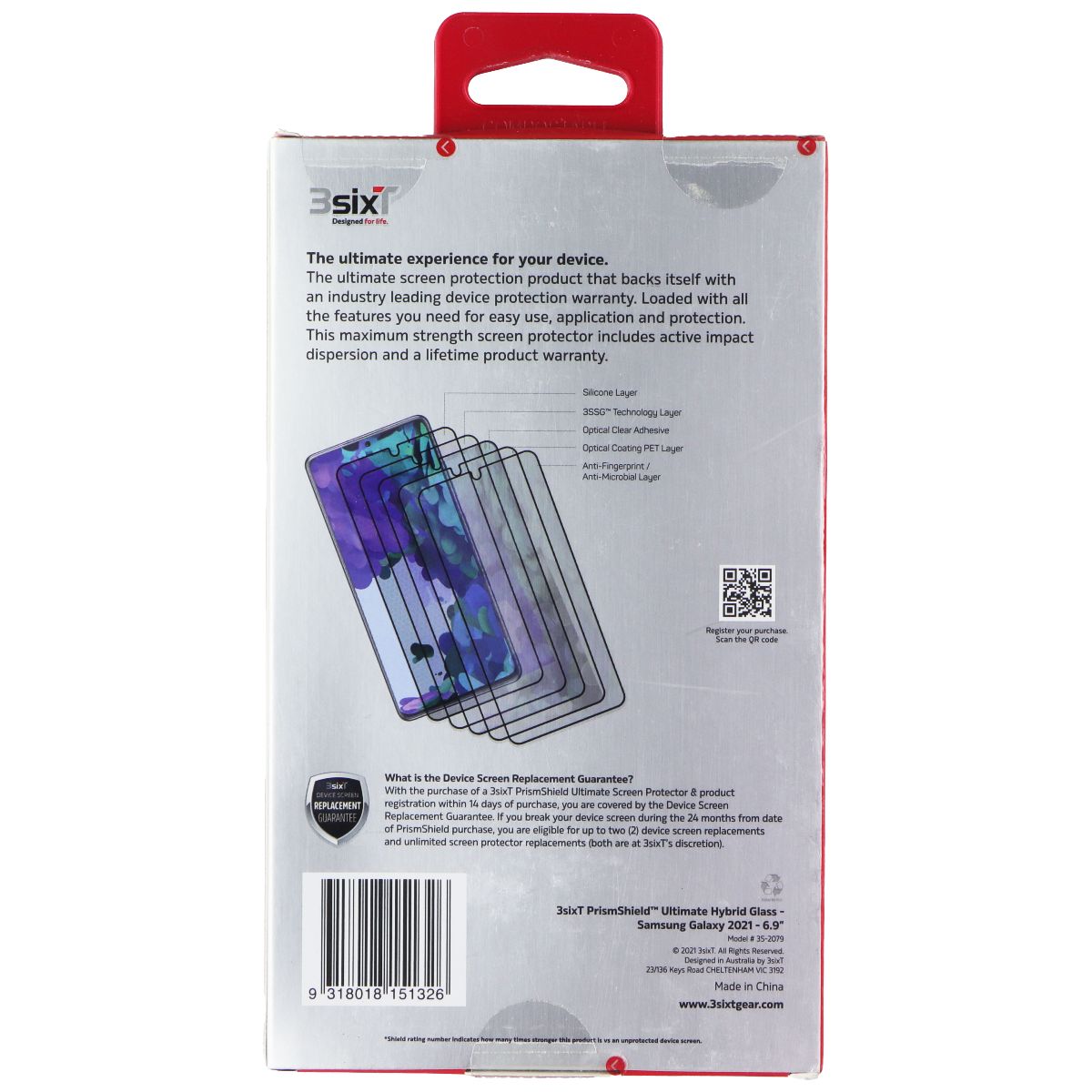 3sixT PrismShield Tempered Glass Screen Protector for Samsung Galaxy S20 Ultra - HD Clear, Anti-Scratch, Bubble-Free Installation - Perfect for Work, Travel & Everyday Protection
