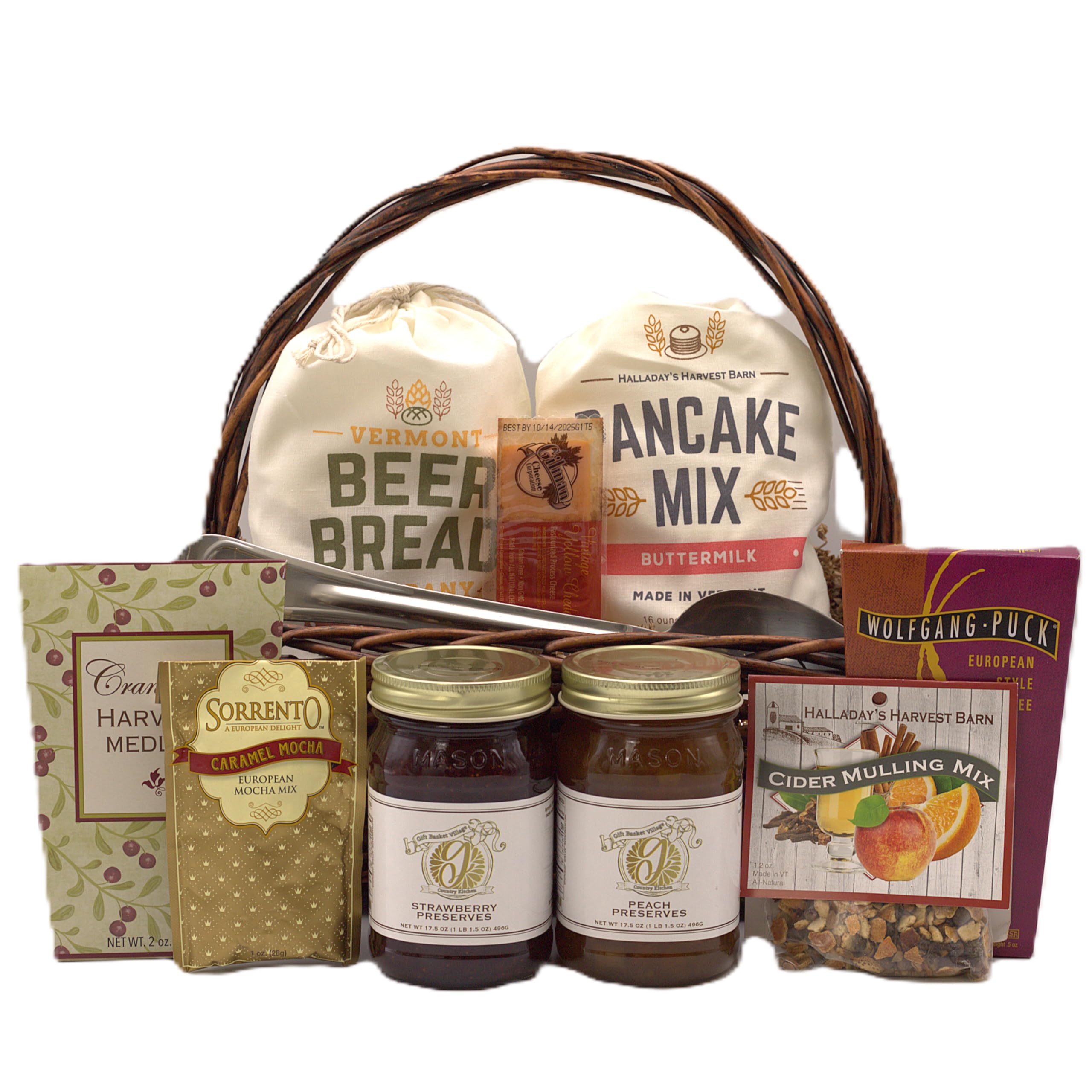 Premium Autumn Breakfast Gift Basket with Seasonal Treats - Perfect for Fall Mornings, Thanksgiving & Holiday Gifting