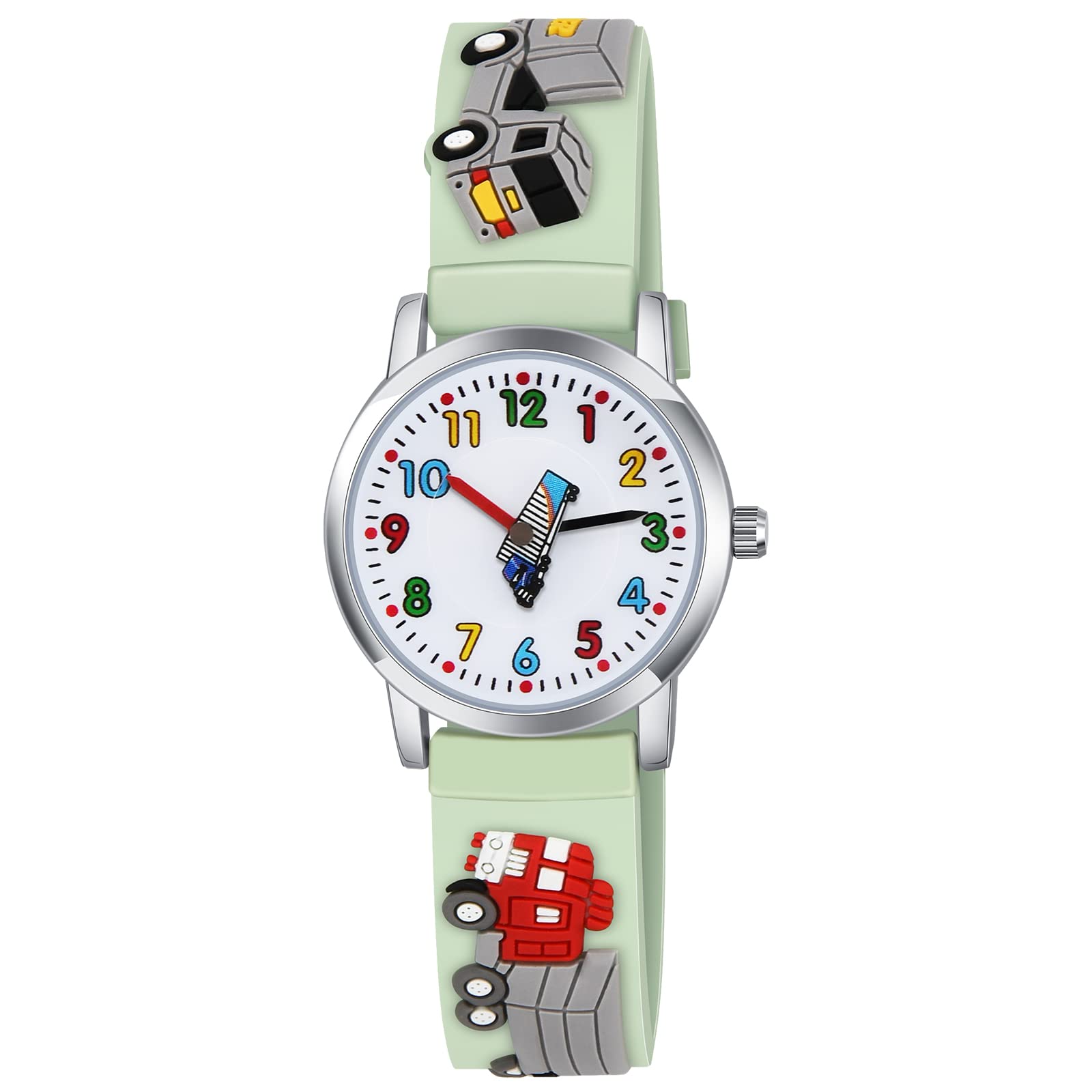 Venhoo Kids Watches - 3D Cartoon Waterproof Silicone Wrist Watch for Boys & Girls Ages 3-10, Fun Child Gifts with Camouflage Design - Perfect for School, Playtime & Outdoor Activities