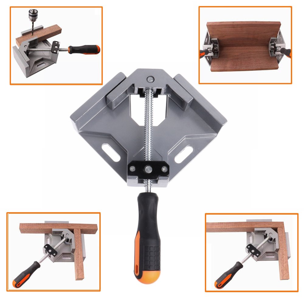 90 Degree Right Angle Clamp - Adjustable Woodworking Corner Clamp with Swing Jaw for Carpentry, Welding & Engineering | Perfect for DIY Projects, Furniture Making, Picture Frame Assembly & Home Renovation | Ideal for Wood Joints, Metal Fabrication & Crafting Projects