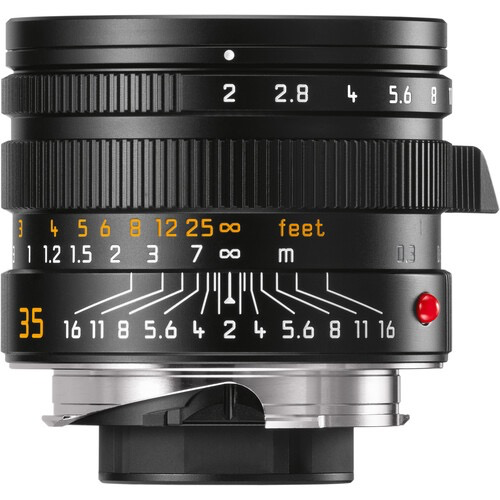 Leica APO Summicron M 35mm f/2 ASPH. Lens (Black) - Professional Prime Lens for Leica M Mount Cameras - Perfect for Street, Portrait & Travel Photography