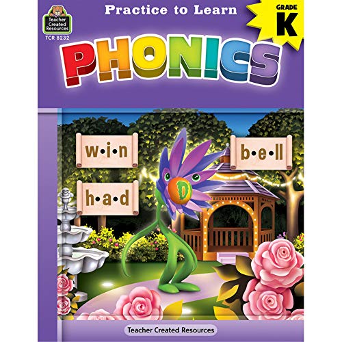 Teacher Created Resources Phonics Workbook for Kindergarten - Learn to Read with Fun Activities | Perfect for Homeschooling & Classroom Learning
