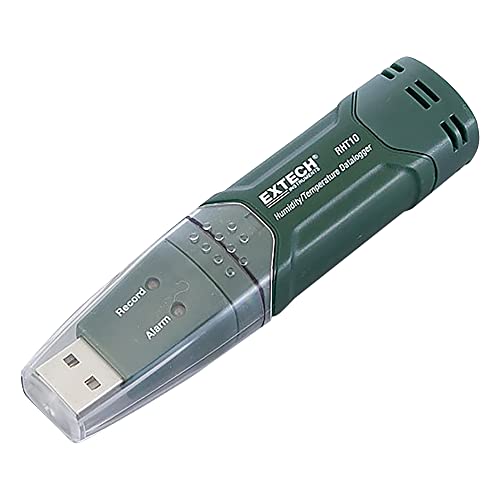 Extech RHT10 USB Humidity and Temperature Data Logger - Monitor Indoor Climate for Home, Office, and Laboratory Use