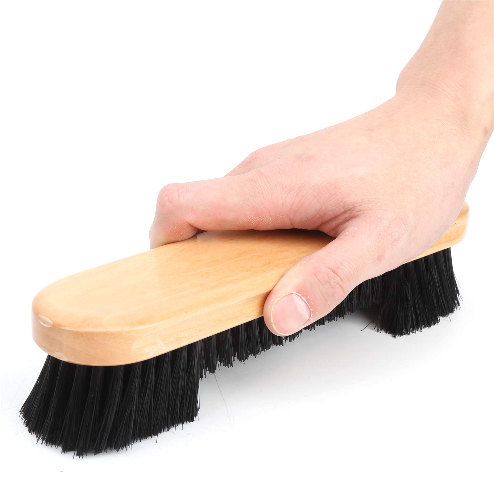 SOONALL 2-Piece Premium Billiard Table Brush Set - Solid Wood Pool Table Brush (8.5in) & Rail Brush (9in) for Professional Cleaning | Billiard Accessories for Home Game Rooms, Bars & Pool Halls