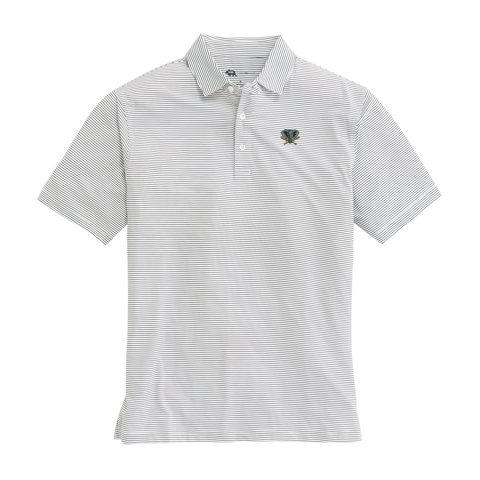 Oakland Athletics Cooperstown Birdie Stripe Performance Polo Shirt for Men - Moisture-Wicking Baseball Jersey for Sports & Casual Wear