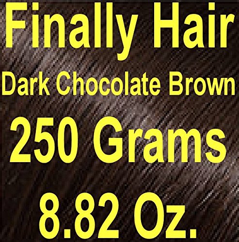Finally Hair Fiber Refill - 8.82oz (250g) Dark Chocolate Brown Hair Loss Concealer for Thinning Hair - Natural Looking Coverage for Men & Women - Perfect for Daily Use, Work, and Social Events