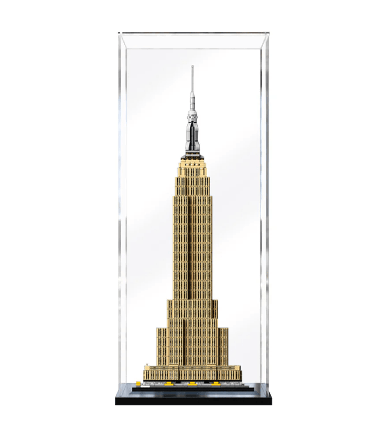 Lego Architecture Empire State Building 21046 Display Case - Premium Acrylic Showcase for Collectible Models - Perfect for Home Decor, Office Display & Gift Presentation