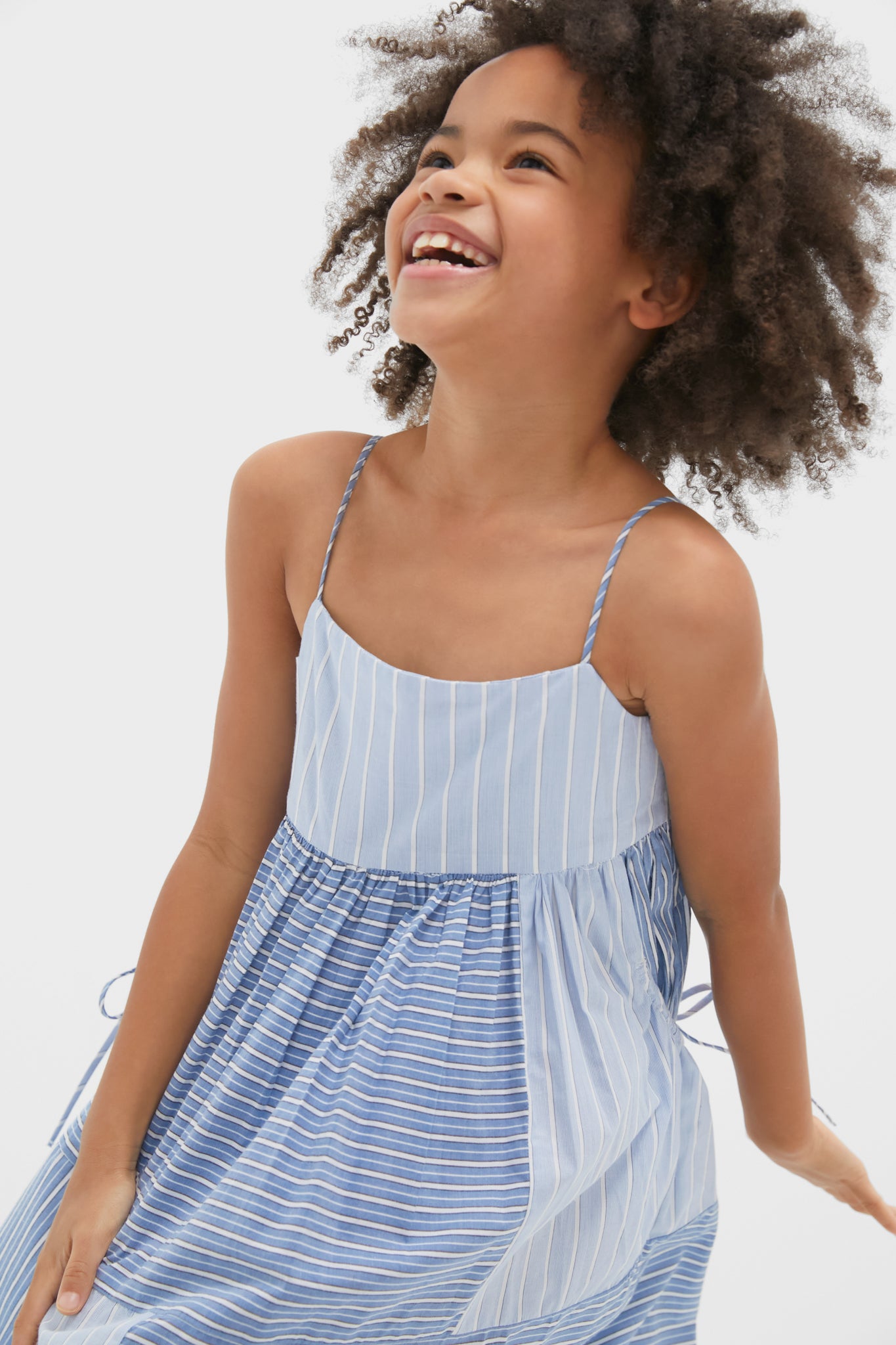 Blue Helmi Stripe Tank Dress for Women - Summer Sleeveless Casual Sundress - Perfect for Beach, Vacation & Outdoor Activities