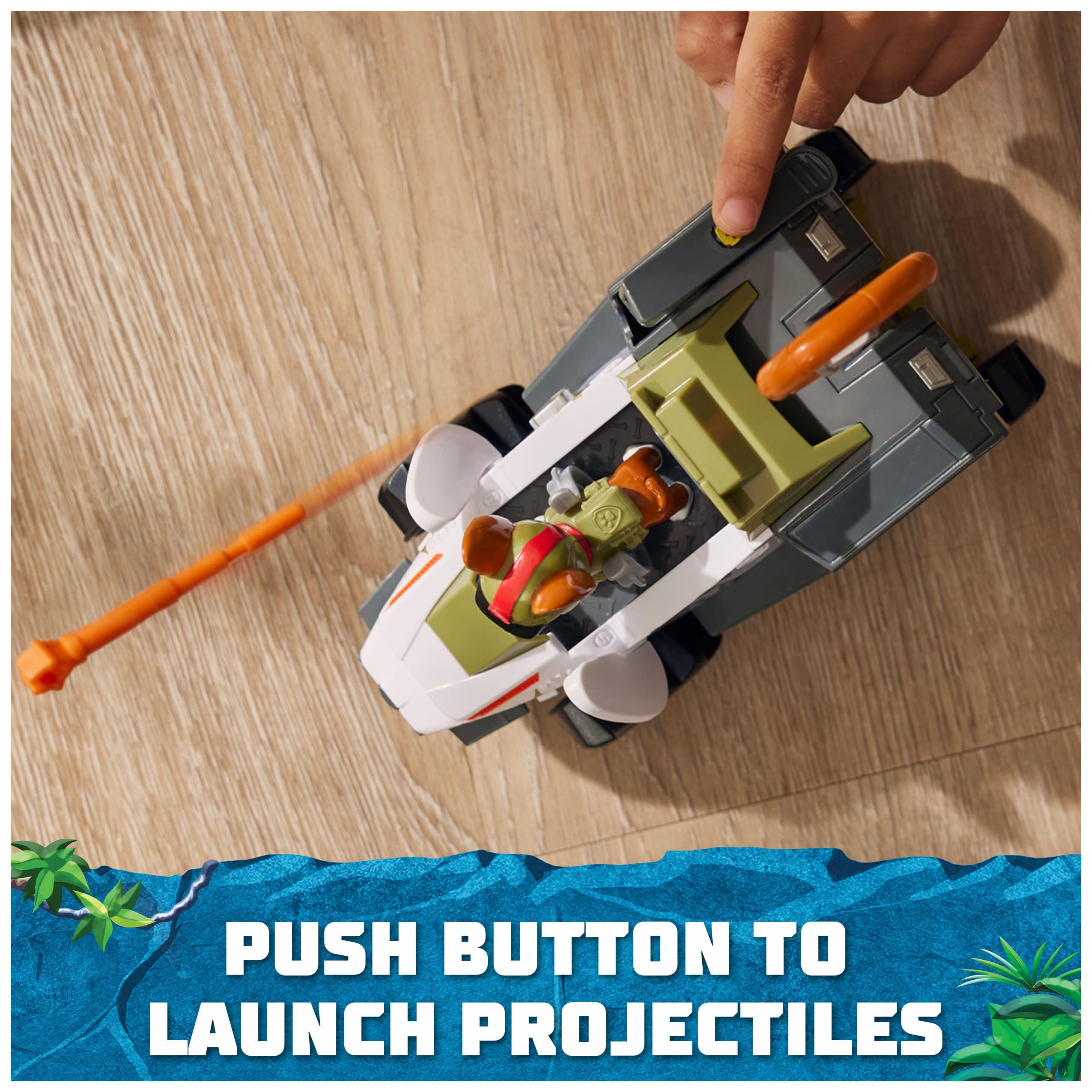 PAW Patrol Jungle Pups Toy Truck with Tracker Figure - Kids Gift for Ages 3+ | Outdoor Play & Collectible Fun