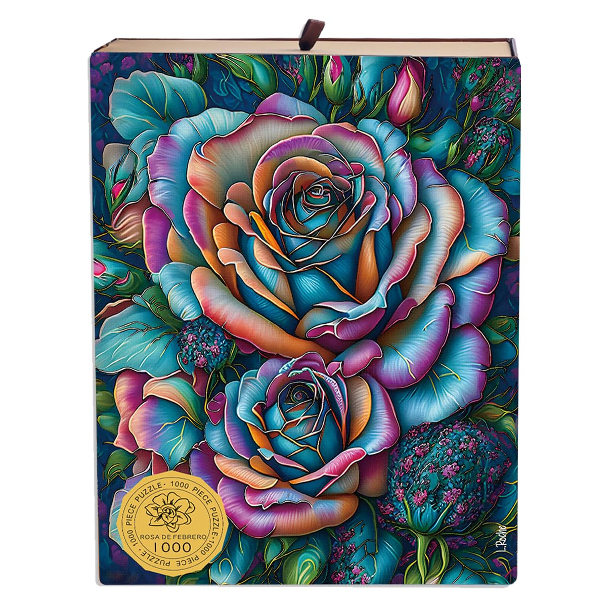 1000 Piece Fantasy Rose Jigsaw Puzzle for Adults - Beautiful Floral Artwork, Home Decor & Family Game Night Entertainment - February Rose Collection - Perfect for Relaxation & Stress Relief