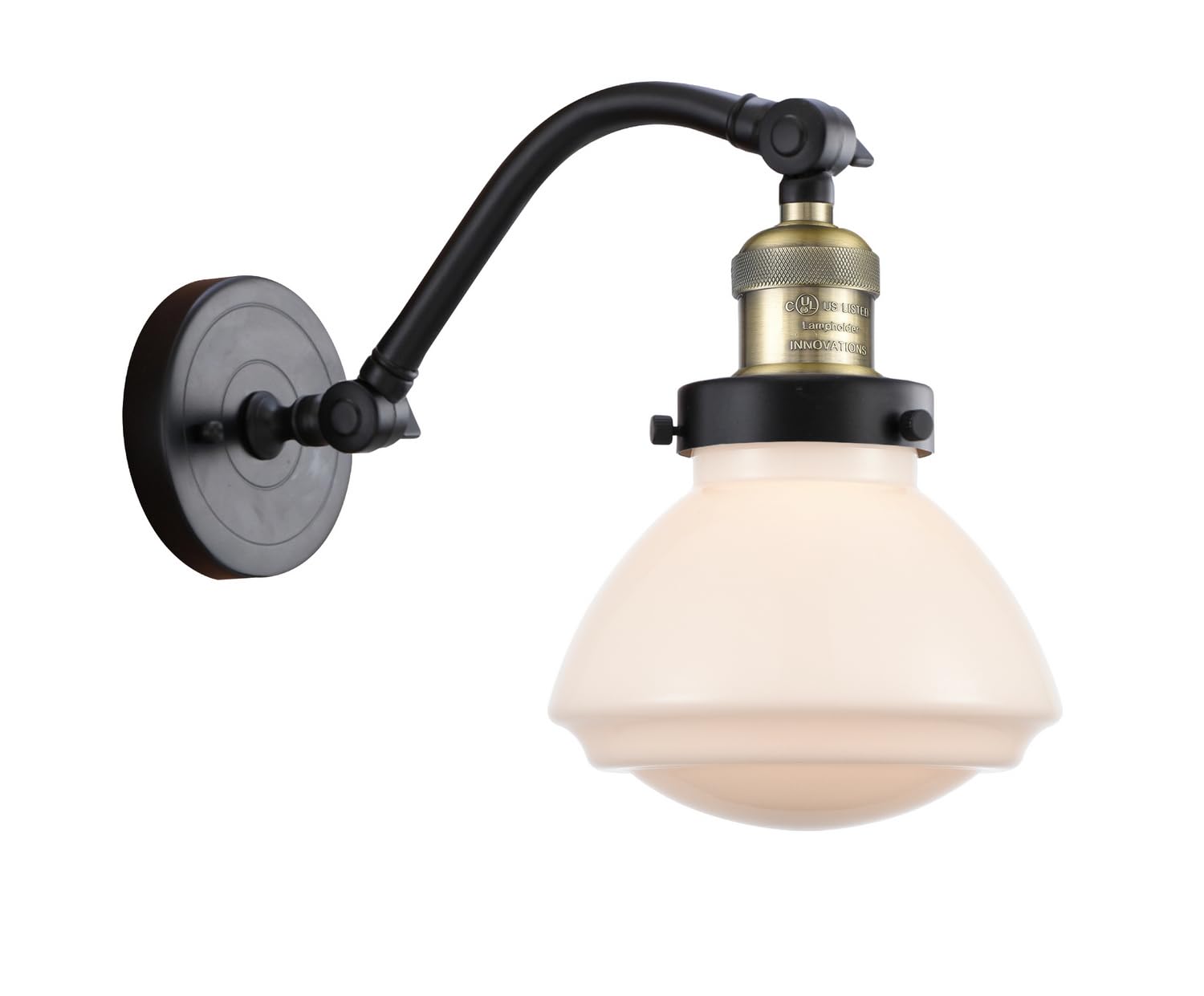 1W LED Bare Bulb with Black Antique Brass Cord Set - Vintage Style Lighting for Home Decor, DIY Projects & Restaurants (515-1W-BAB-G321)