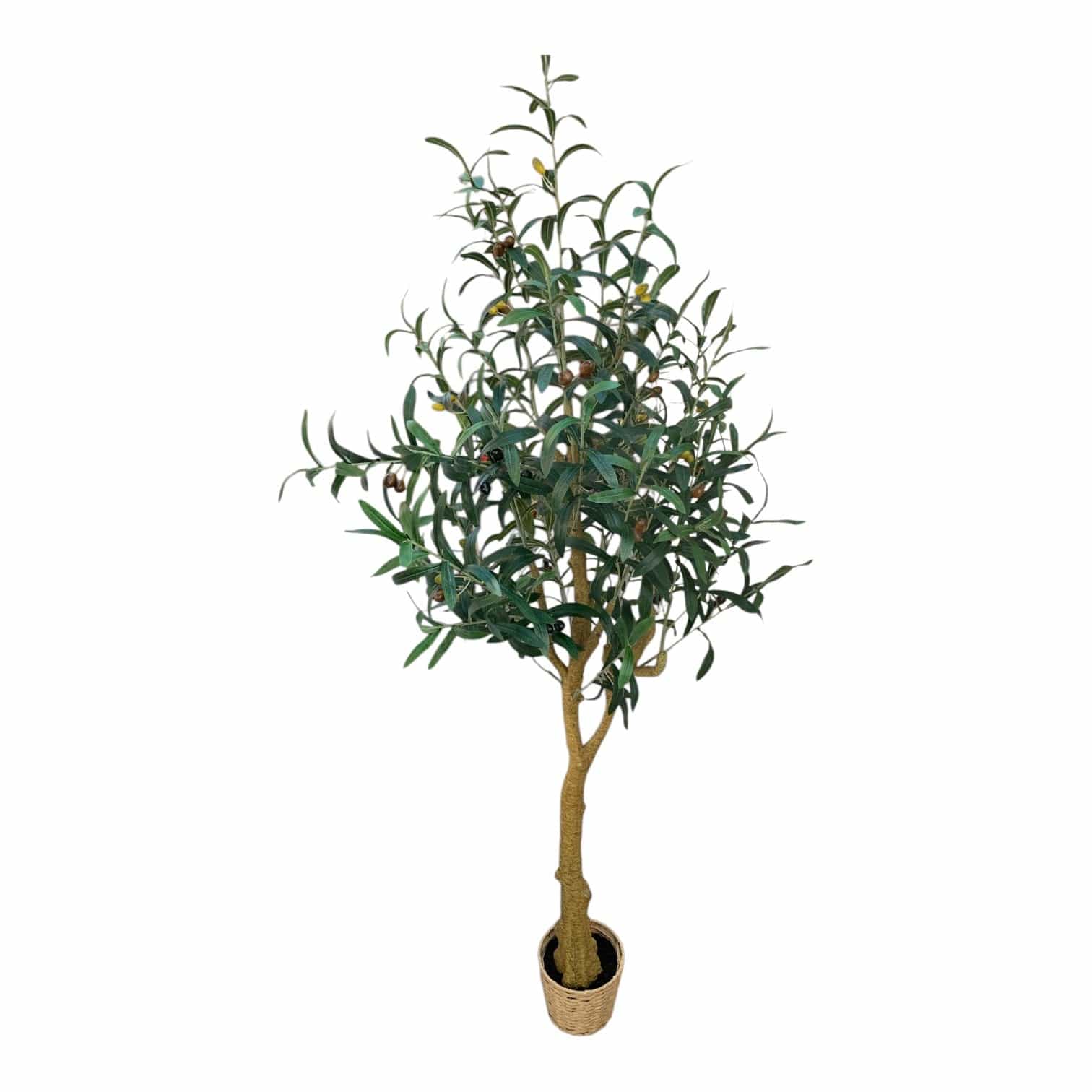 150cm Artificial Italian Olive Tree - Realistic Fake Potted Plant for Home, Office, and Indoor Decor
