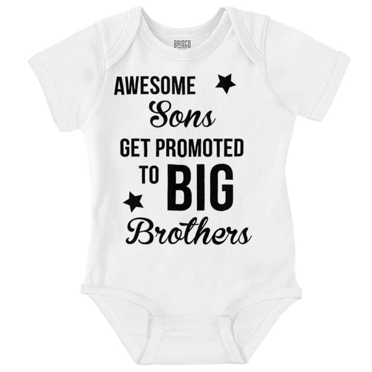 Brisco Brands Big Brother Announcement Baby Bodysuit - Soft Cotton Jumper for Newborn Boys | Perfect for Gender Reveal, Sibling Gift & Photo Shoots
