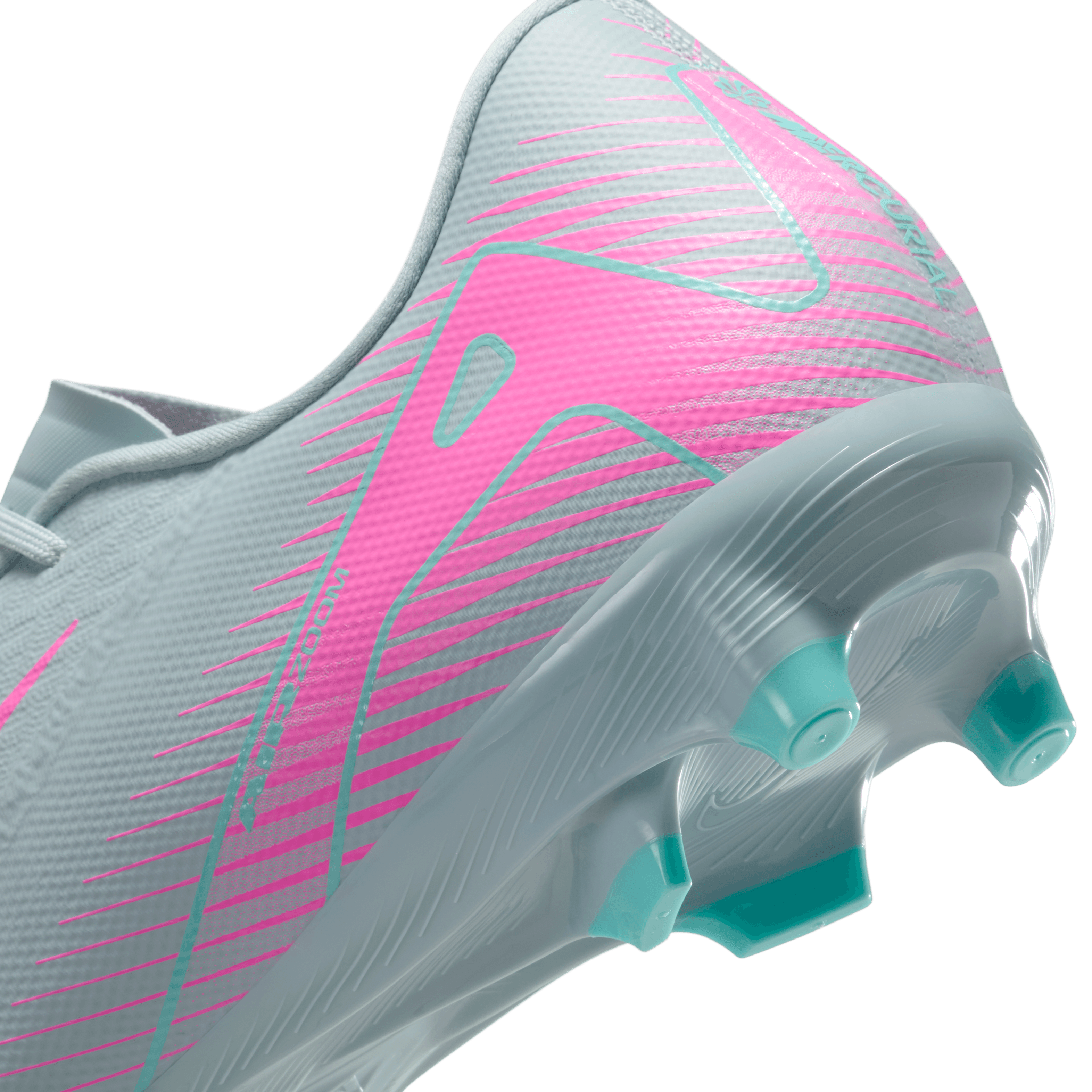 Nike Mercurial Vapor 16 Academy FG/MG Soccer Cleats for Men - Lightweight Football Shoes with Ocean Cube/Pink Blast Color - Perfect for Artificial Grass and Natural Turf Training & Matches