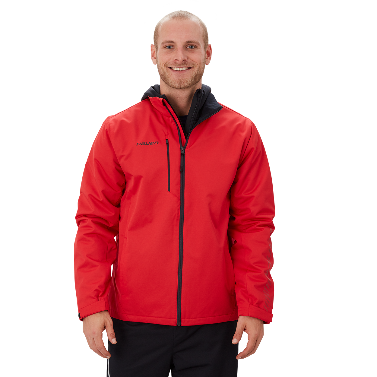 Bauer Hockey Midweight Jacket for Youth - Lightweight & Durable Hockey Outerwear for Kids - Perfect for Ice Skating, Hockey Practice & Winter Sports