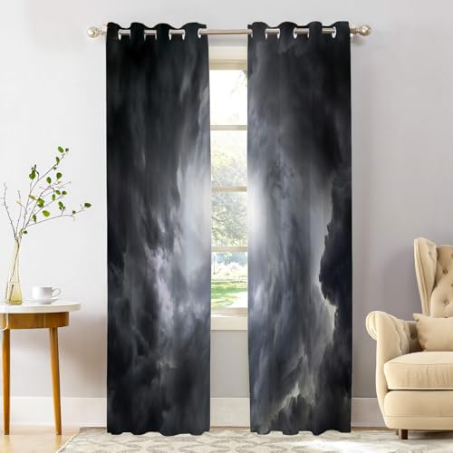 Starry Sky Aurora Planet Black