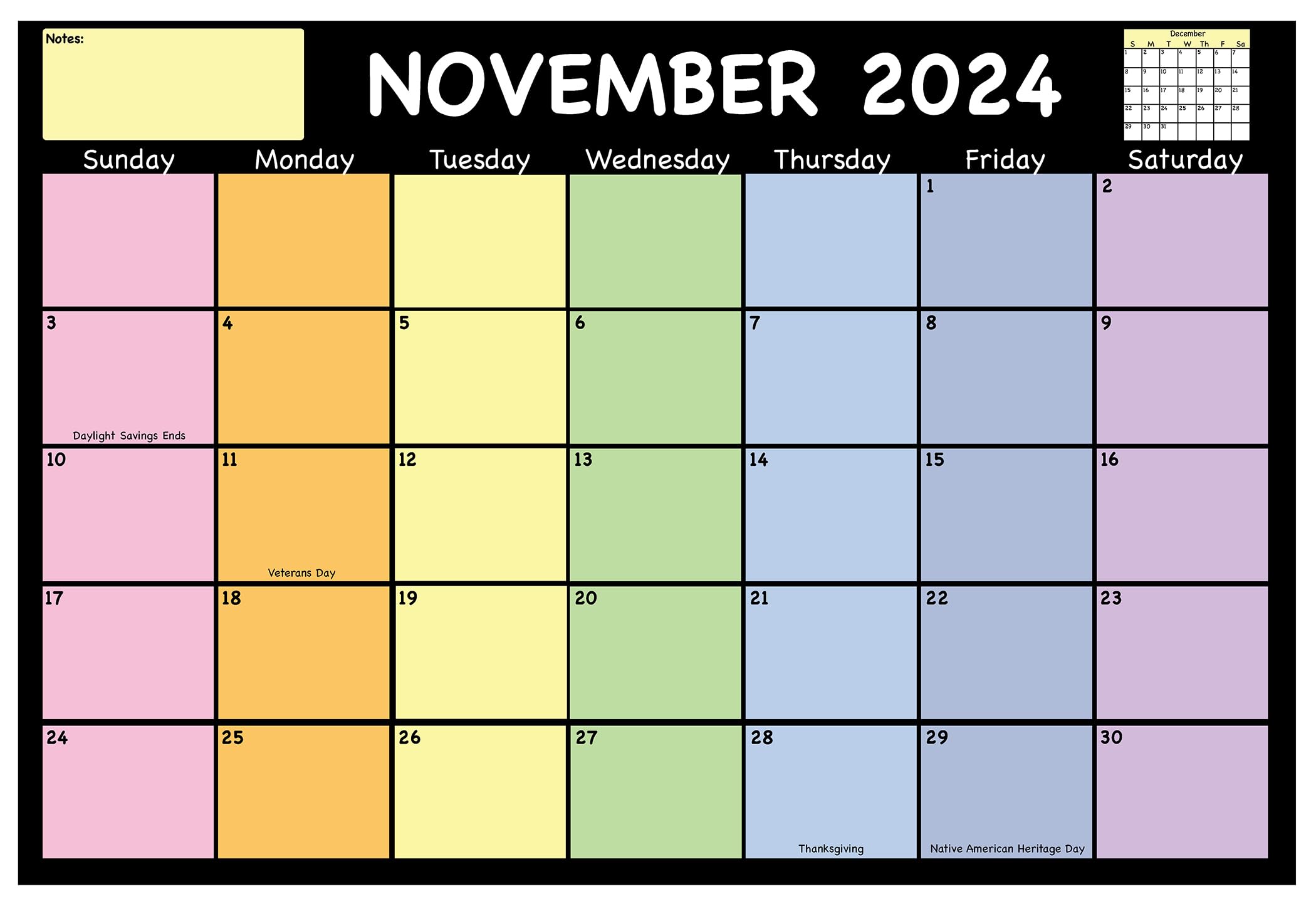 Set of 2 Chalkboard Design 2024-2025 Academic Year Wall & Desk Calendars (August 2024-July 2025) - 13