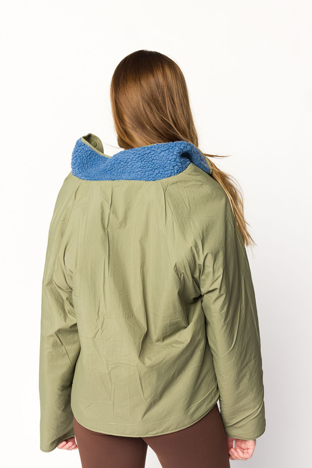 Skylar Reversible Jacket for Women - Lightweight Waterproof Windbreaker with Hood, Sea Blue & Navy - Perfect for Hiking, Travel & Outdoor Activities