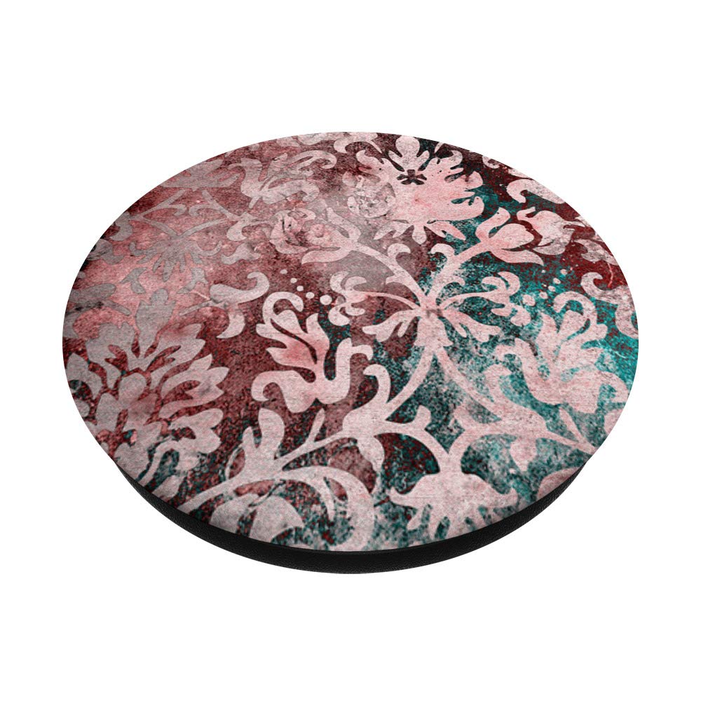 Elegant Pink Damask Floral Design Women's Scarf - Perfect for Parties, Weddings & Special Occasions