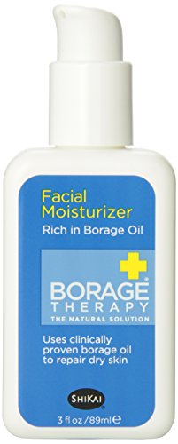 ShiKai Borage Therapy Daily Facial Moisturizer - Fragrance-Free Plant-Based Moisturizer for Sensitive & Problematic Skin, 3 oz | Borage Oil Repairs & Rebuilds Skin Barrier | Perfect for Dry Skin, Eczema & Rosacea Care | Day & Night Hydration for Healthy Glow