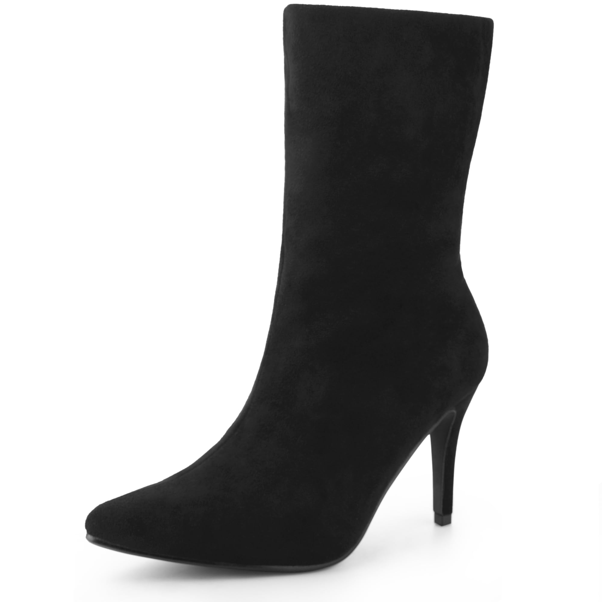 Perphy Women's Pointed Toe Stiletto Heel Ankle Boots - Foldable Sock Boots for Comfort & Style | Perfect for Office, Party & Night Out