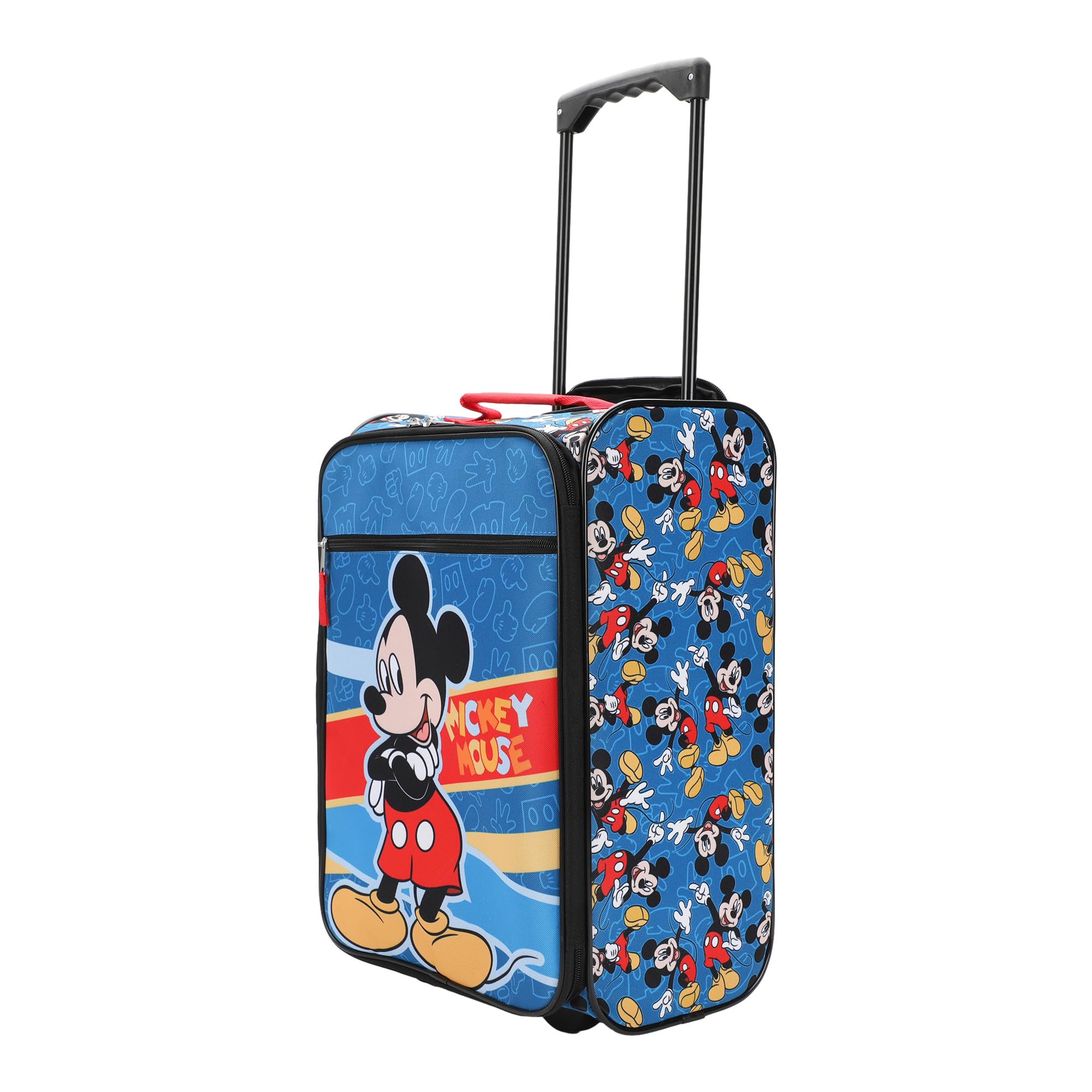 Disney Mickey Mouse Blue 18 Inch Pilot Case - Perfect for Travel, School & Business Trips | Durable Carry-On Luggage for Kids & Adults