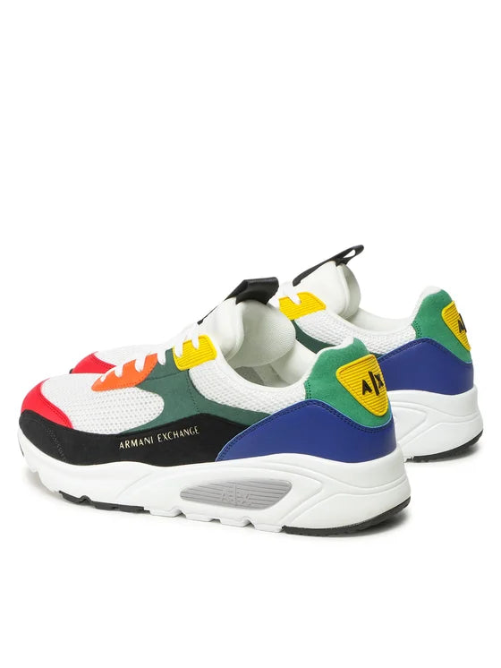 Armani Exchange Men's Multicolor Casual Sneakers - Lightweight Comfortable Walking Shoes for Gym, Running & Everyday Wear