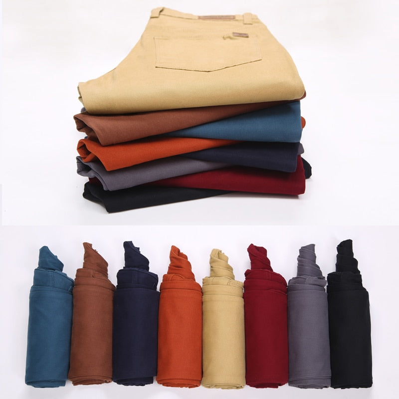 Antonio's Slim Fit Stretch Cotton Pants for Men - Comfortable & Stylish Casual Dress Pants for Office, Travel & Everyday Wear