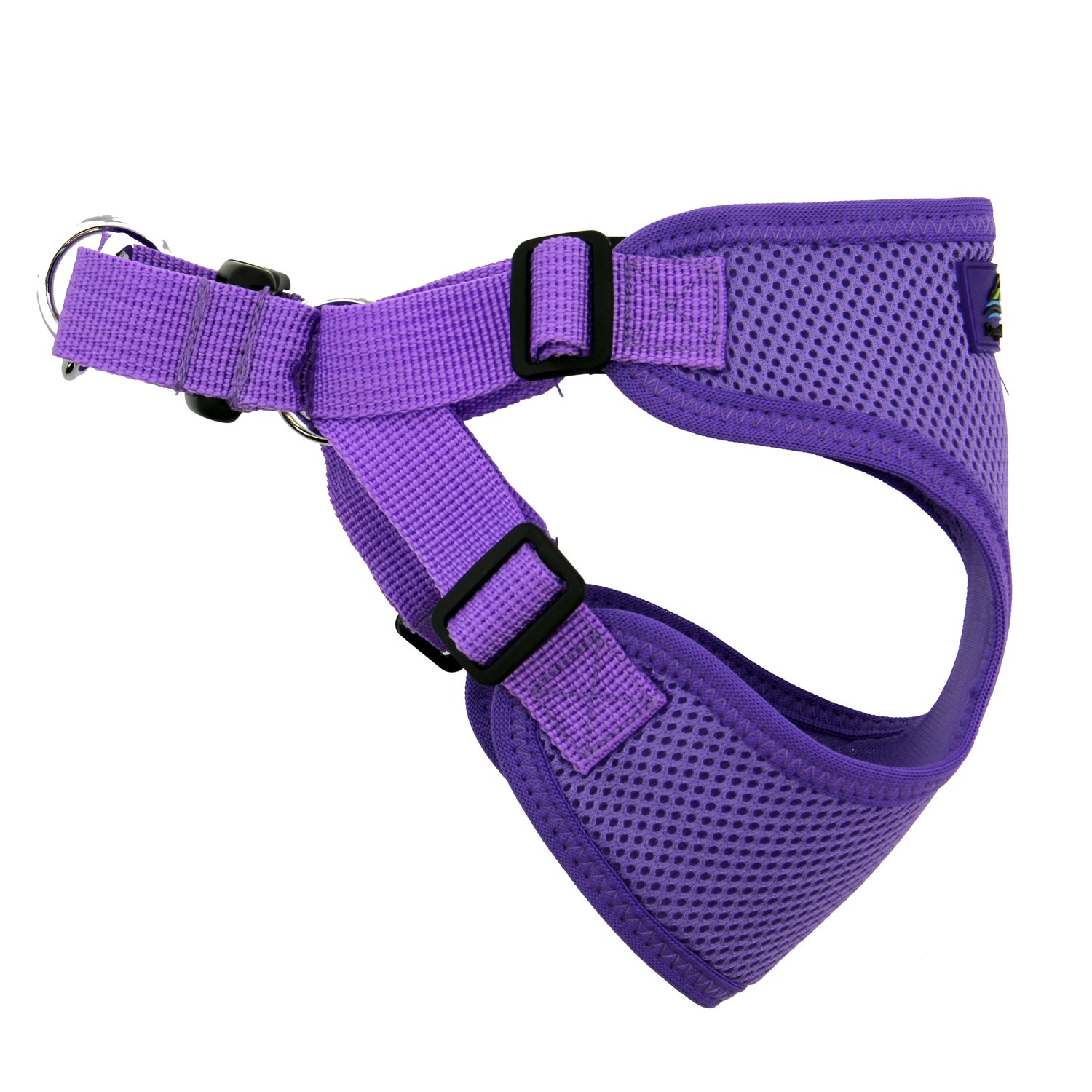 Doggie Design No-Choke Dog Harness - Breathable Mesh Polyester Pet Vest with Easy Step-in Design | Paisley Purple Large | Perfect for Walking, Hiking & Outdoor Adventures