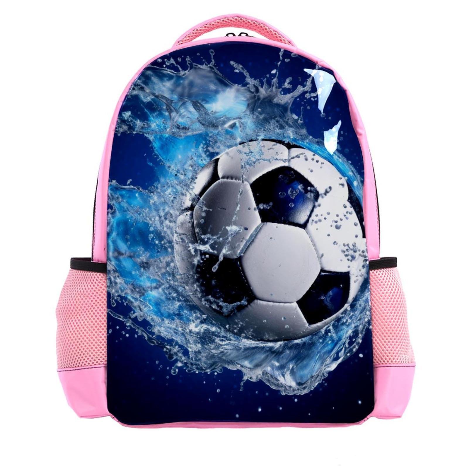 Stylish Travel Backpack for Women & Men - Durable Blue Ocean Design Waterproof Backpack for Hiking, Commuting & Daily Use