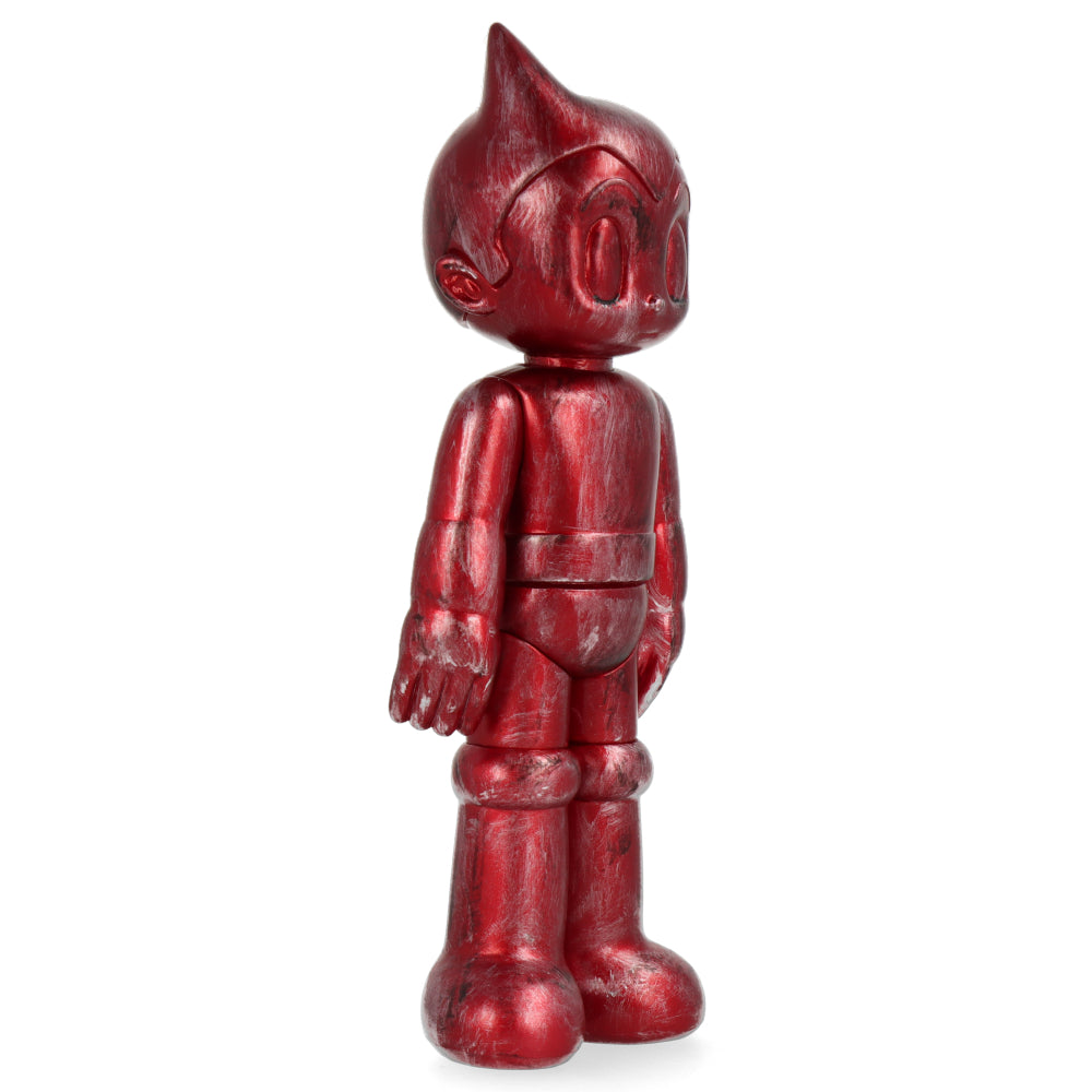 Astro Boy Standing War Version Metallic Red Action Figure - Collectible Anime Robot Toy for Display & Gifts