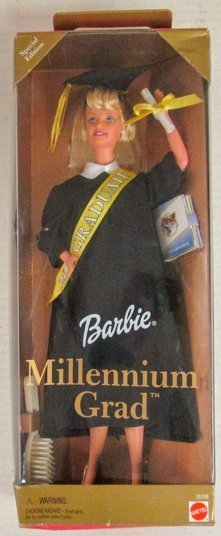 2000 Millennium Grad Barbie Doll - Collector's Edition for Display & Gifts - Perfect for Barbie Enthusiasts, Graduation Celebrations & Nostalgic Collectibles