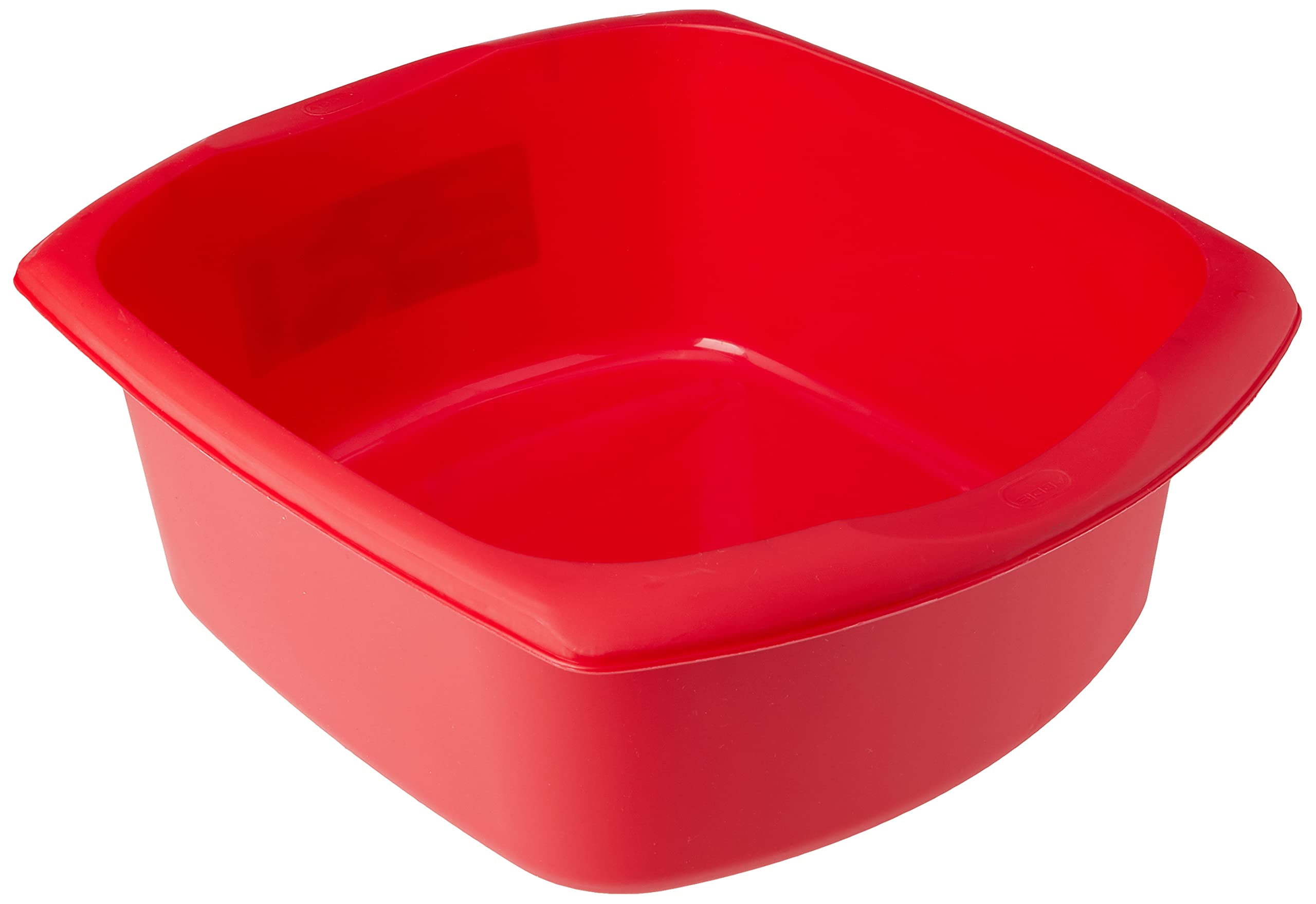 508067 Rectangular Washing Up Bowl - Roasted Red, 9.5 Liter Capacity - Perfect for Kitchen Sink, Dishwashing & Food Prep