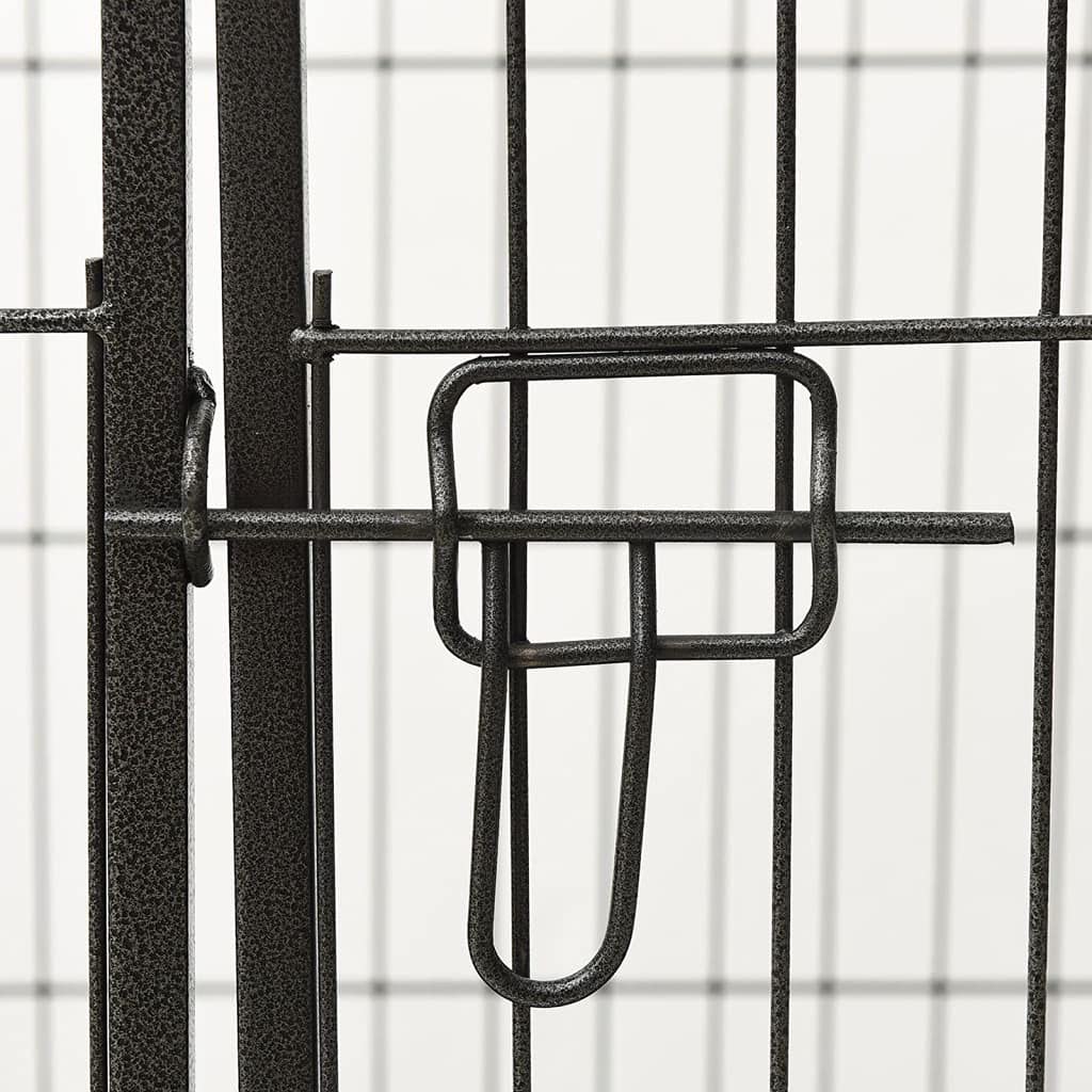 vidaXL Steel Puppy Playpen - 36