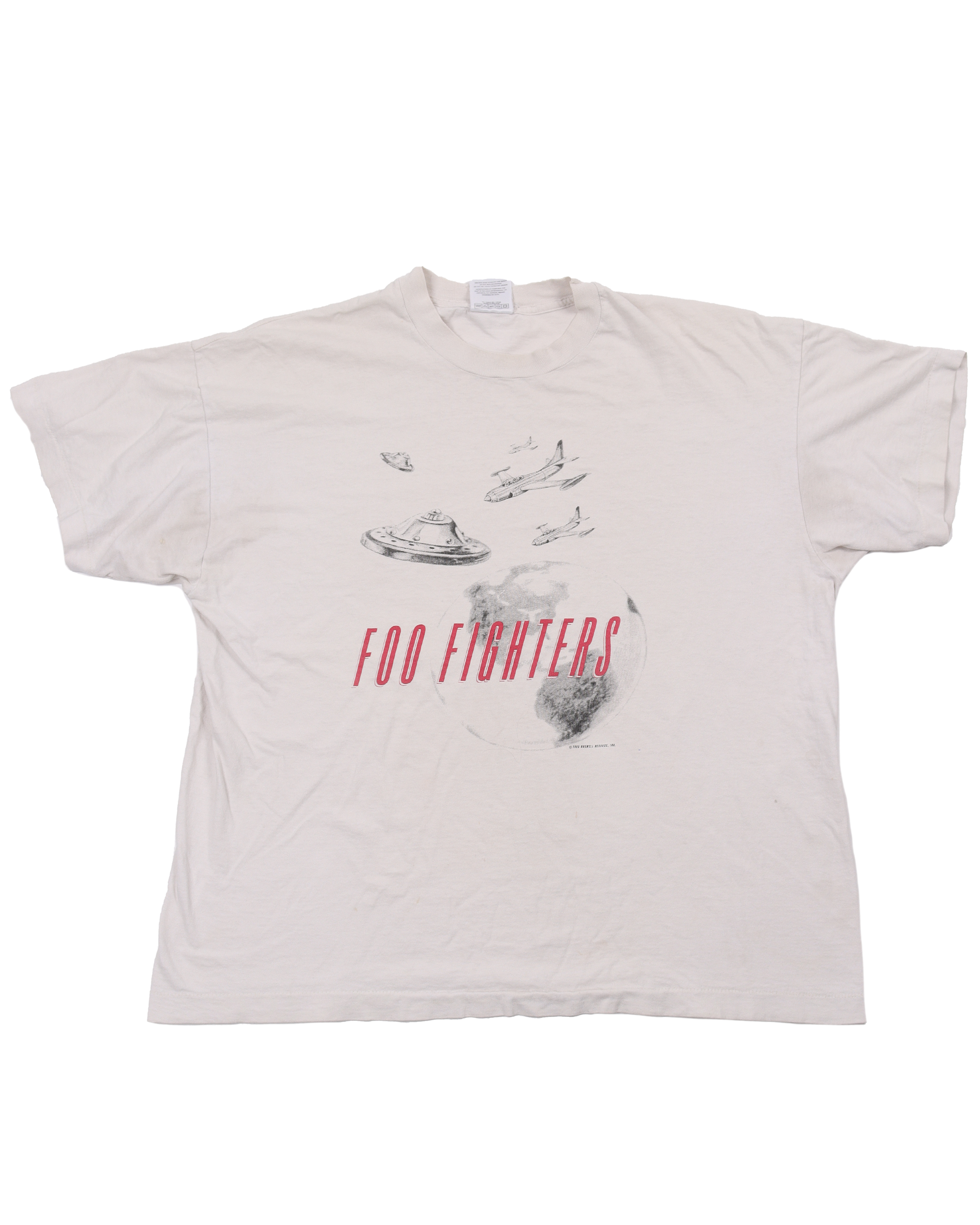 Vintage 1995 Foo Fighters Band T-Shirt - Classic Rock Music Tee for Concerts & Casual Wear