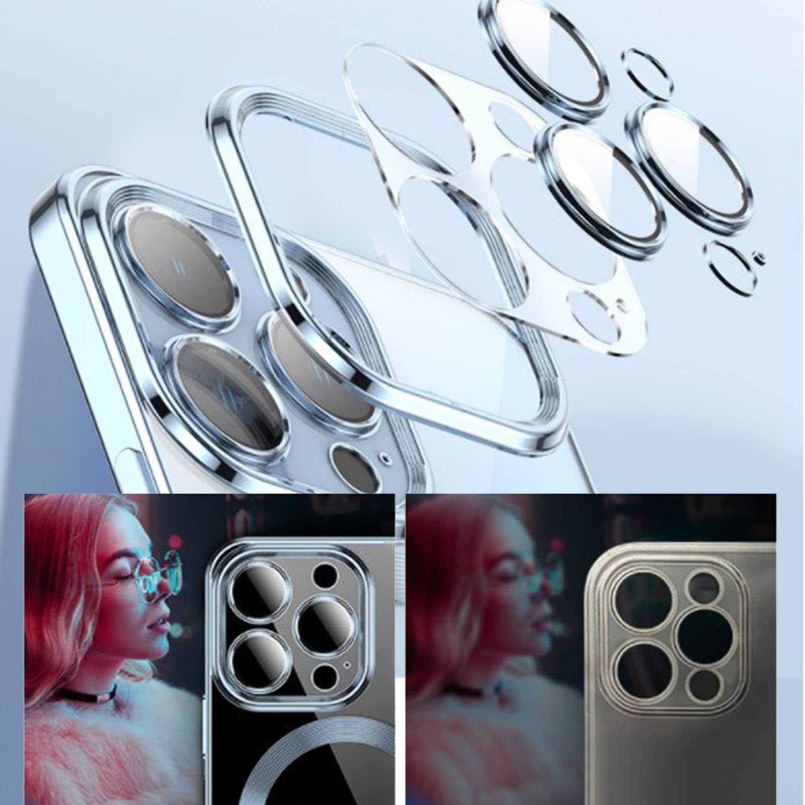 Casebx New Version 2.0 iPhone 13 Camera Lens Protector Case - Gold | Scratch-Resistant, HD Clarity | Perfect for Outdoor Adventures & Daily Protection