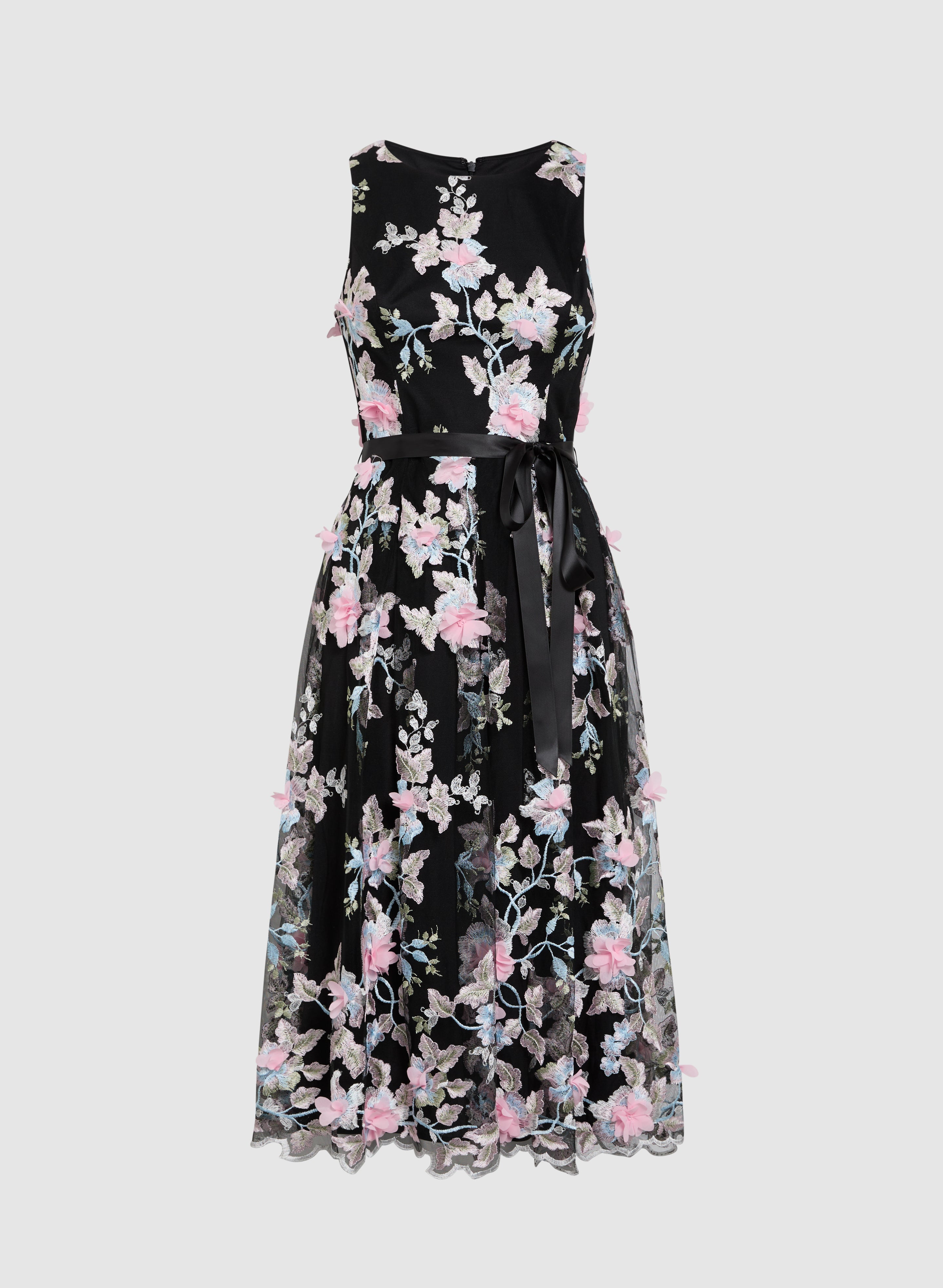 Elegant Embroidered Tulle Dress for Women - Perfect for Weddings, Parties & Special Occasions