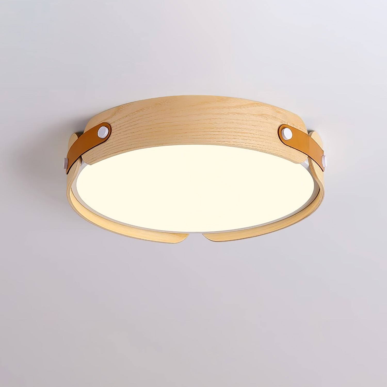 Aiwen Modern Wood Ceiling Light Fixture - Handcrafted Wooden Pendant Light for Living Room, Bedroom, Kitchen & Dining Room - Warm Ambient Lighting for Home Decor