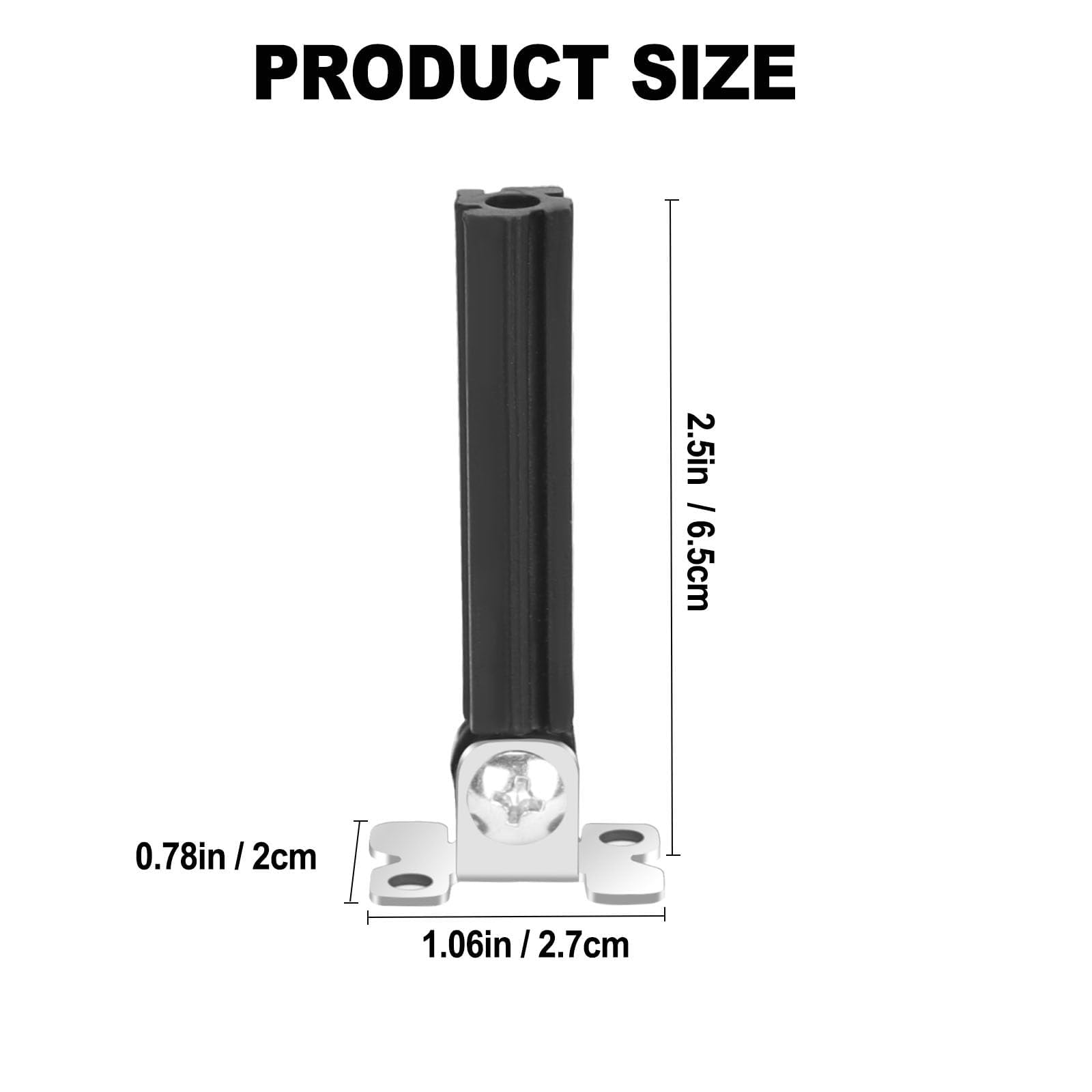 Adjustable Angle Baluster Connectors with Screw and Flat Shoes for 1/2
